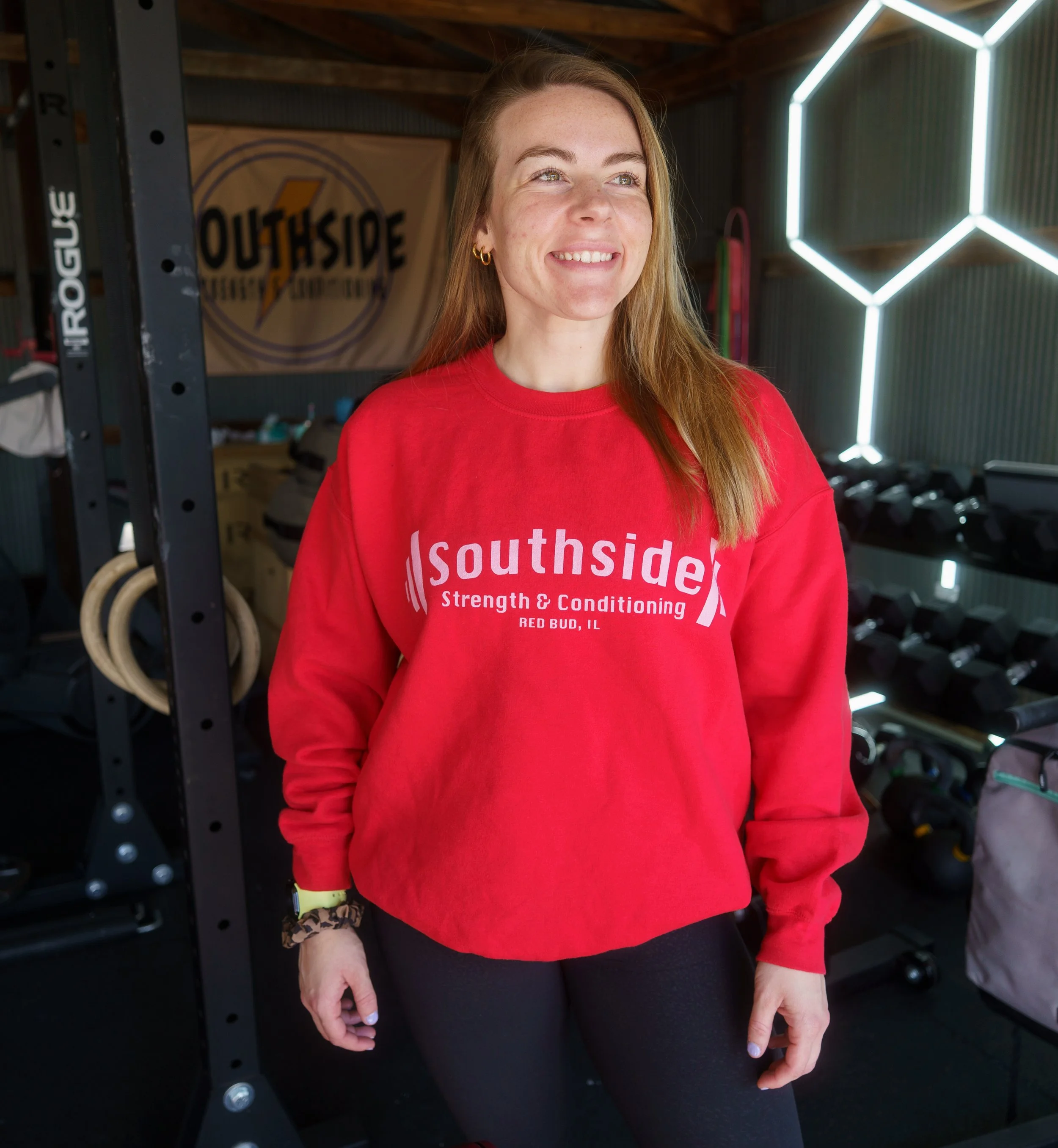 Unisex Red + Pink Sweatshirt