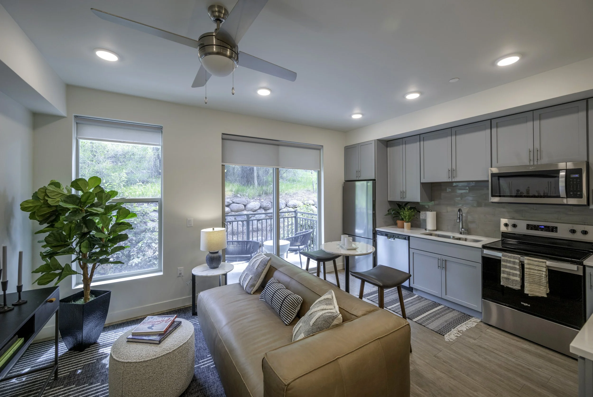 Studio Living Room and Kitchen