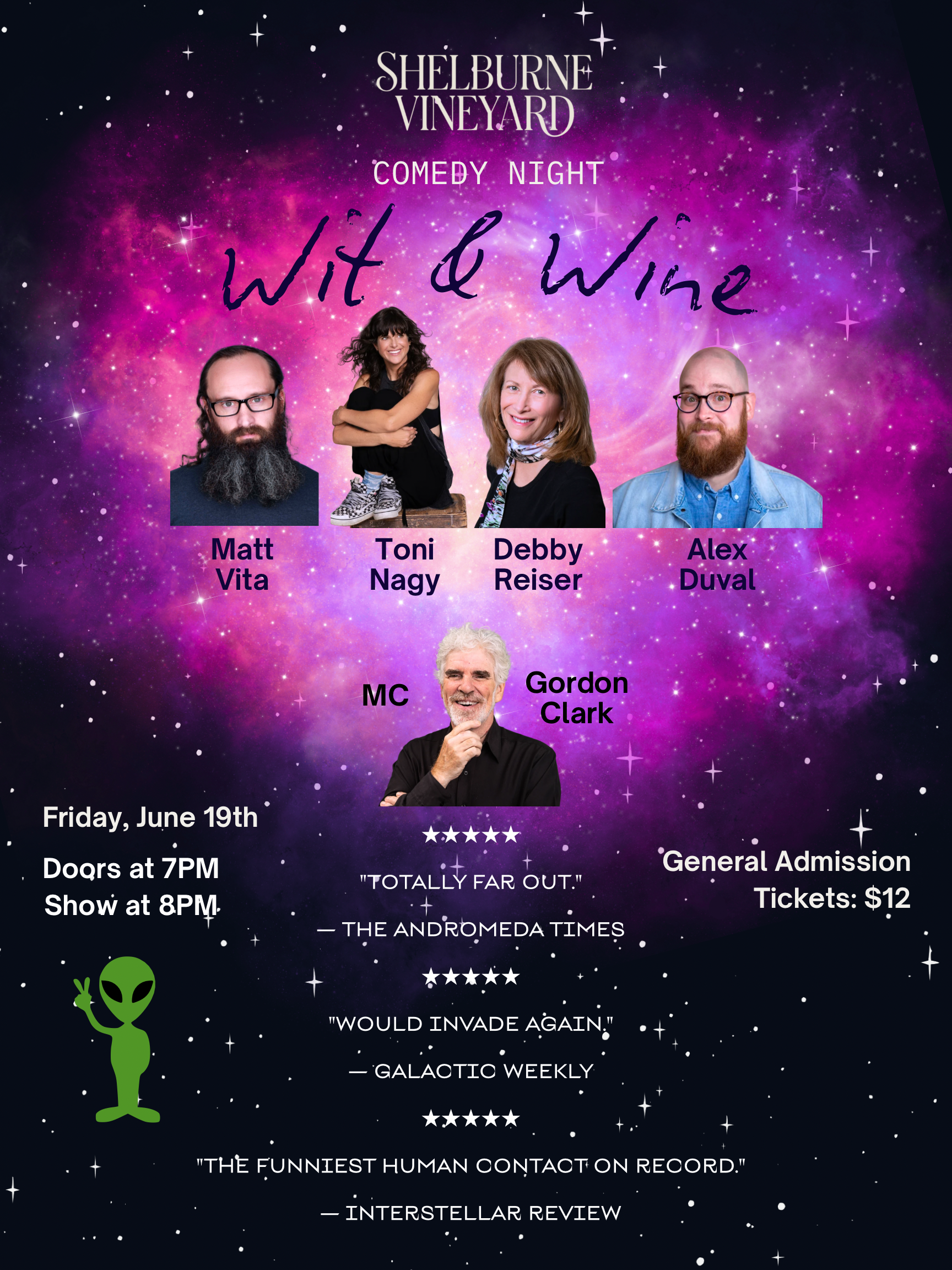 Wit &amp; Wine (Comedy Night)