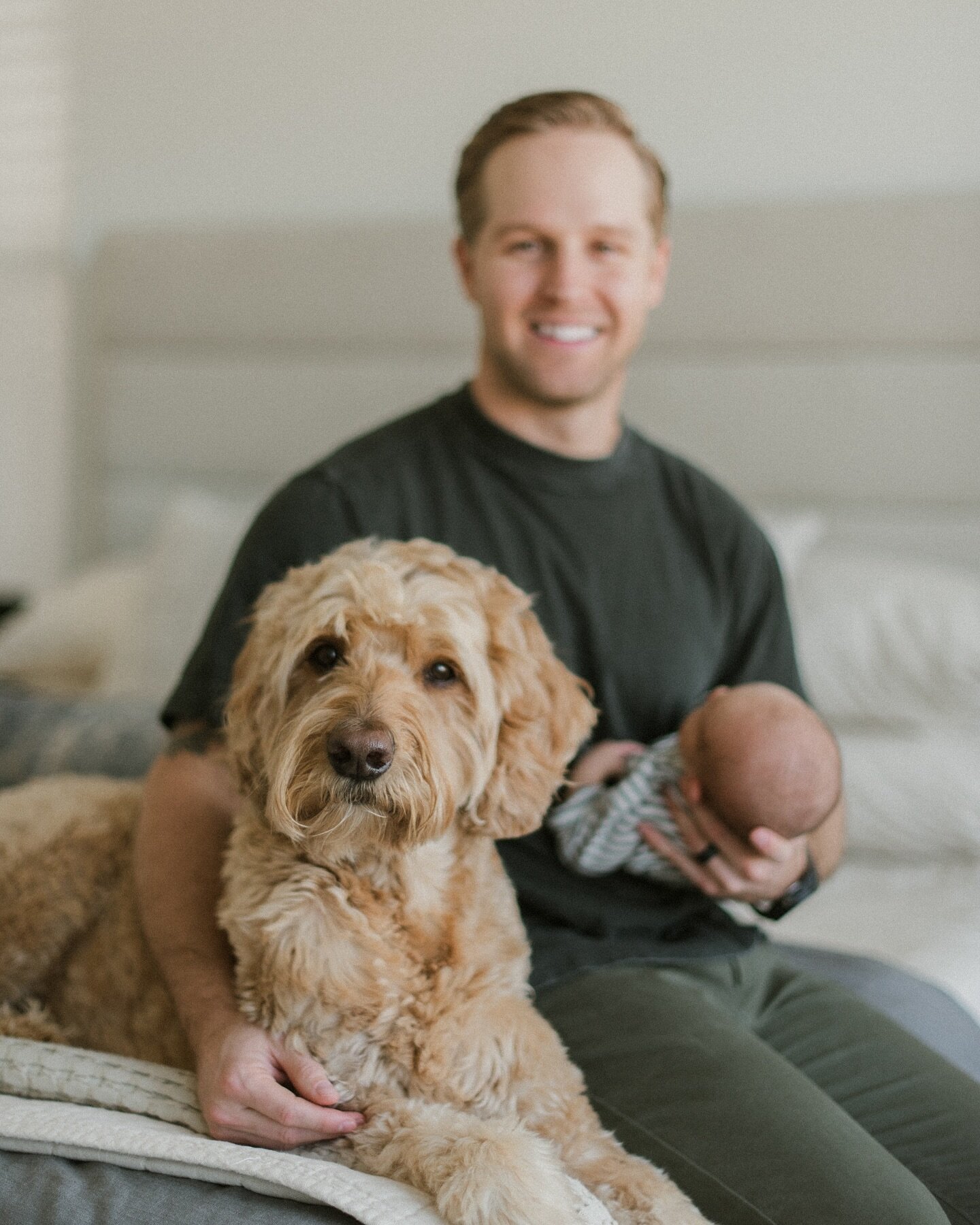 Happy Birthday to our favorite, hard working, most amazing dad &amp; husband, @pwall_9! We love you so much!🤎 

@misslolathegoldendoodle also turns 9 tomorrow😭 I wish I could pause time!