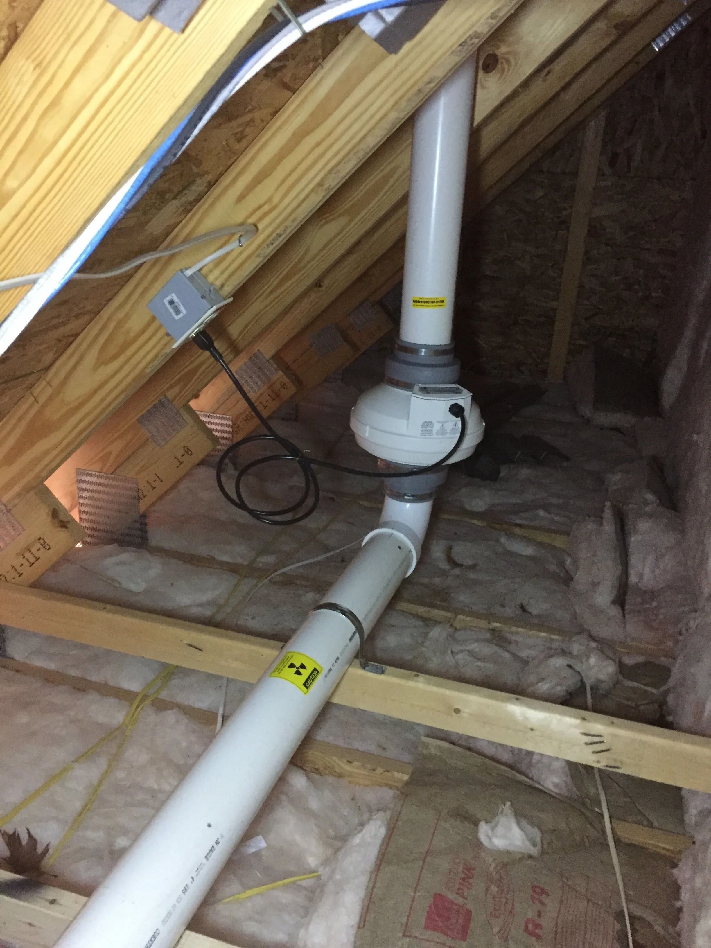 Fan Installed In Attic