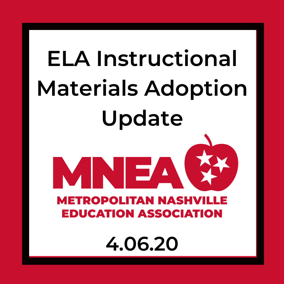 ELA Instructional Materials Adoption Update