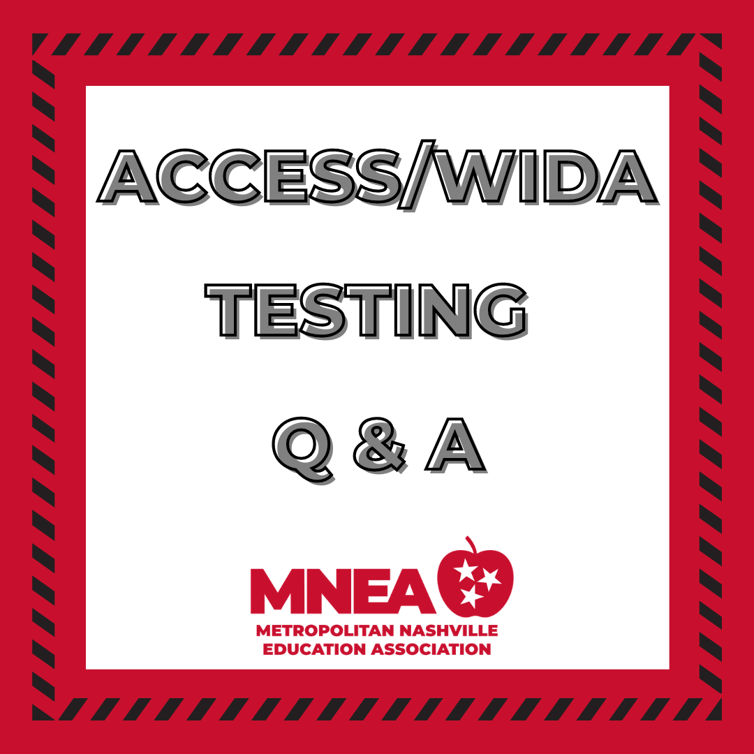 Update on WIDA ACCESS Testing