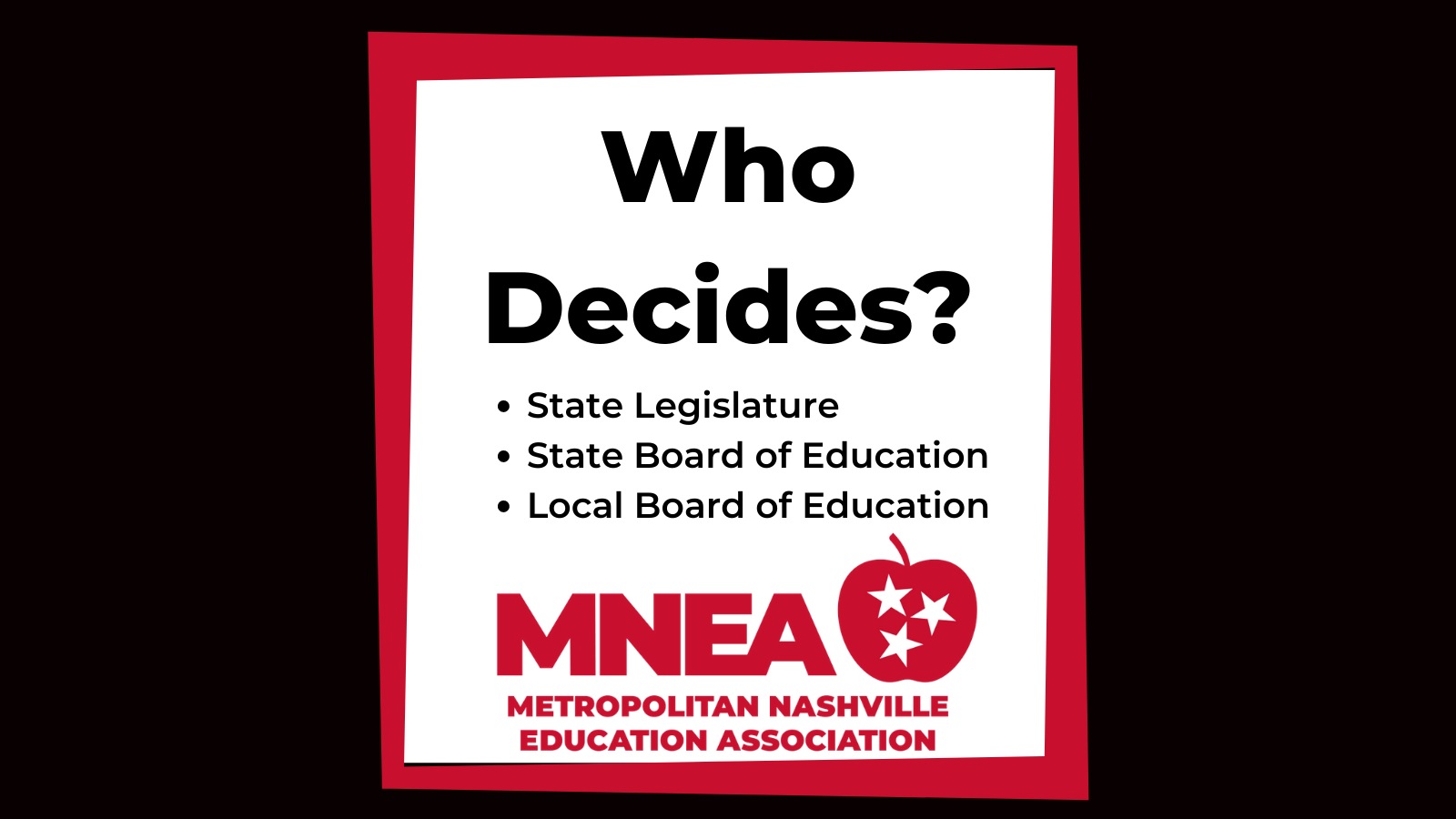 Who makes the decisions about education?