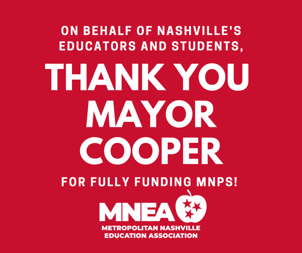 Mayor Cooper Fully Funds MNPS