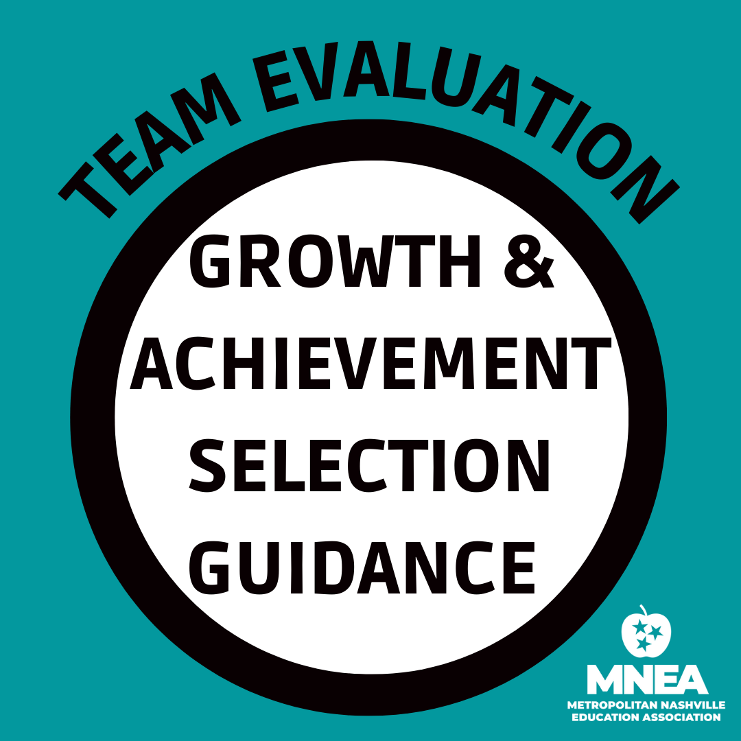 TEAM Evaluation Growth and Achievement Measure Selection Guide  