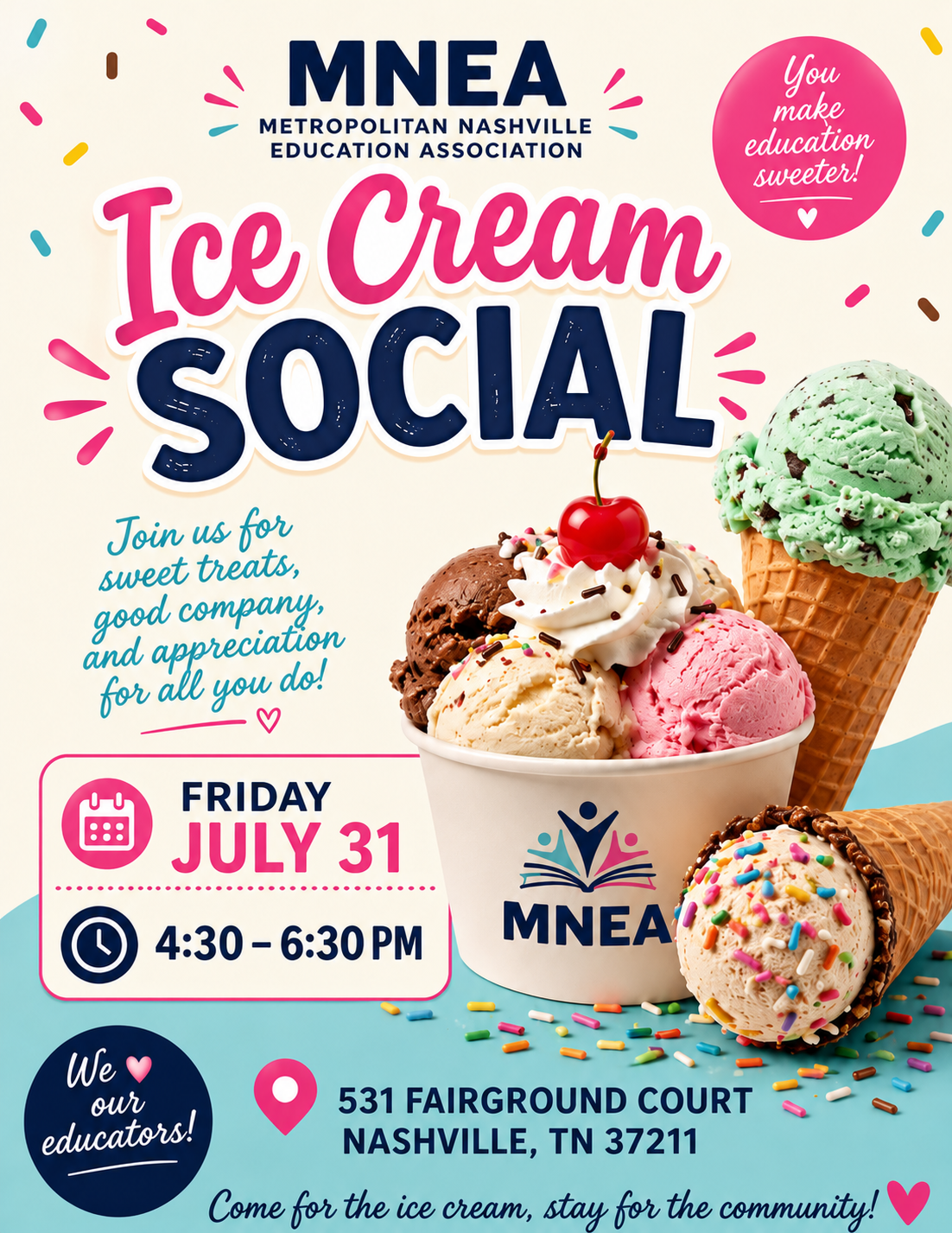 Ice Cream Social Event