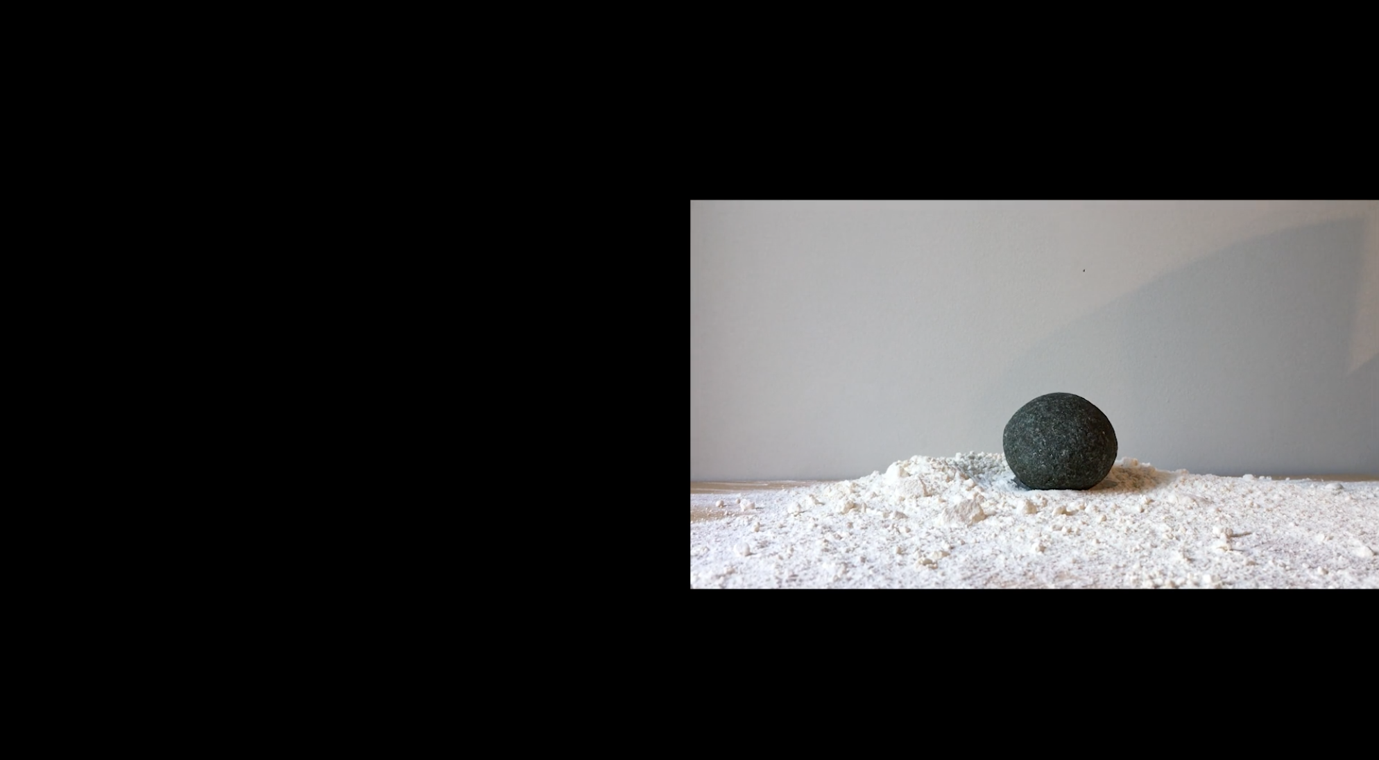  Lenka Clayton (British-American, b. 1977) &amp;  Phillip Andrew Lewis (American, b. 1973)  One Rock &amp; One Stone , 2019   2-channel digital video TRT 30 minutes 14 seconds Courtesy the artists and Catharine Clark,  San Francisco Copyright the art