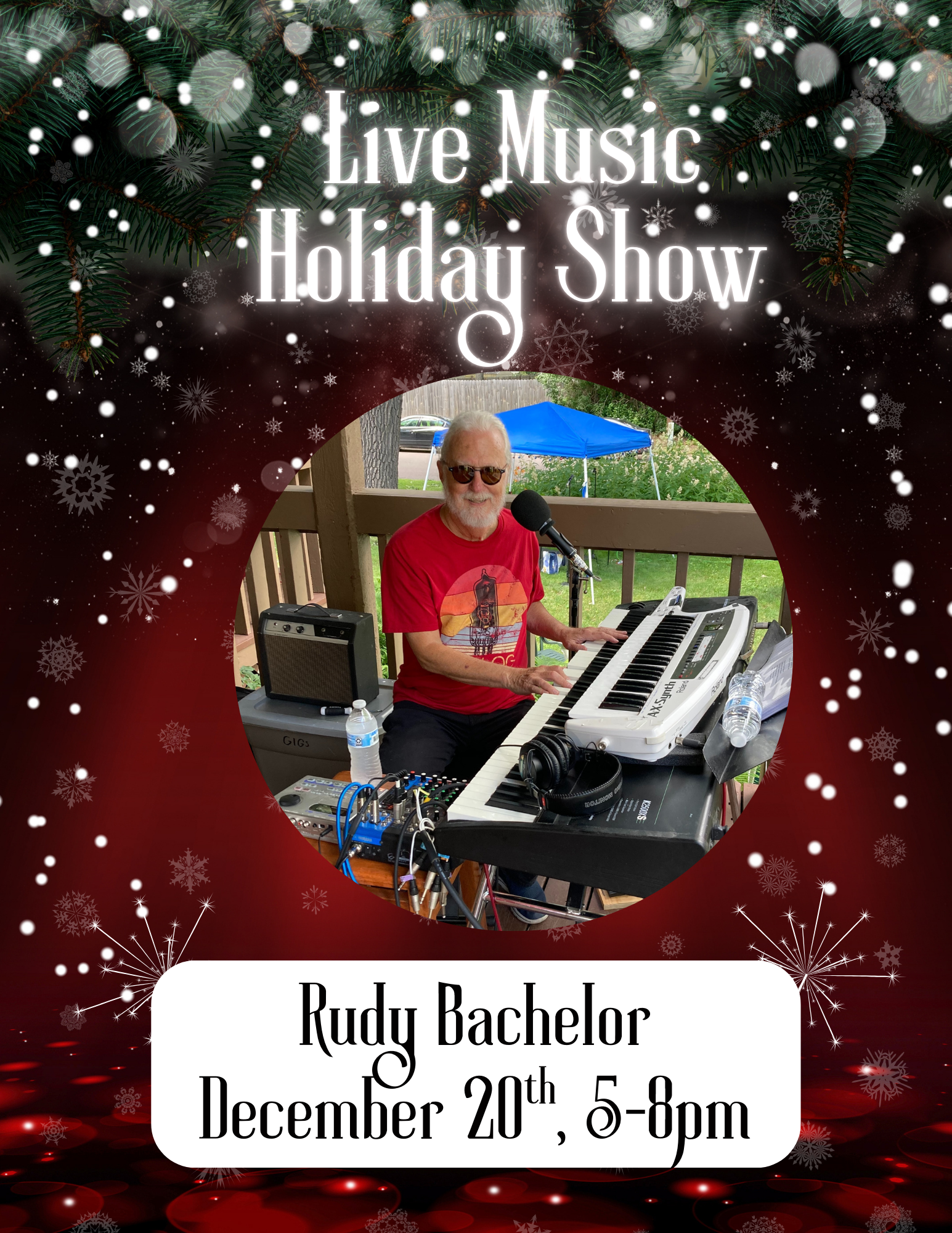 LIVE MUSIC HOLIDAY SHOW- Rudy Bachelor