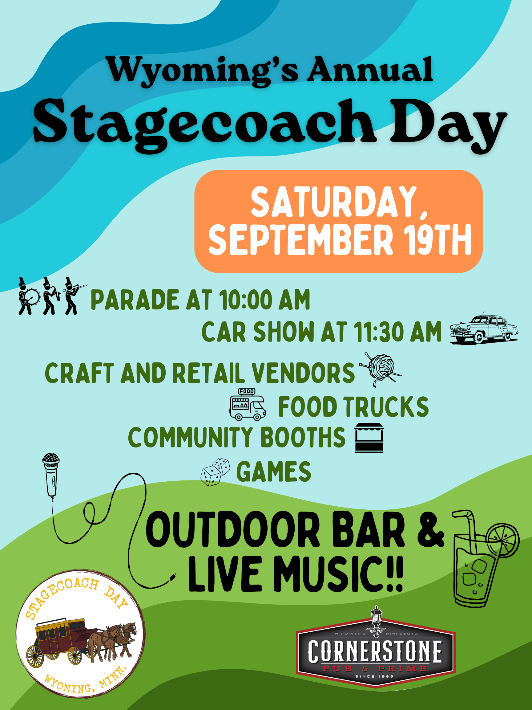 Wyoming MN's Annual STAGECOACH DAY!!
