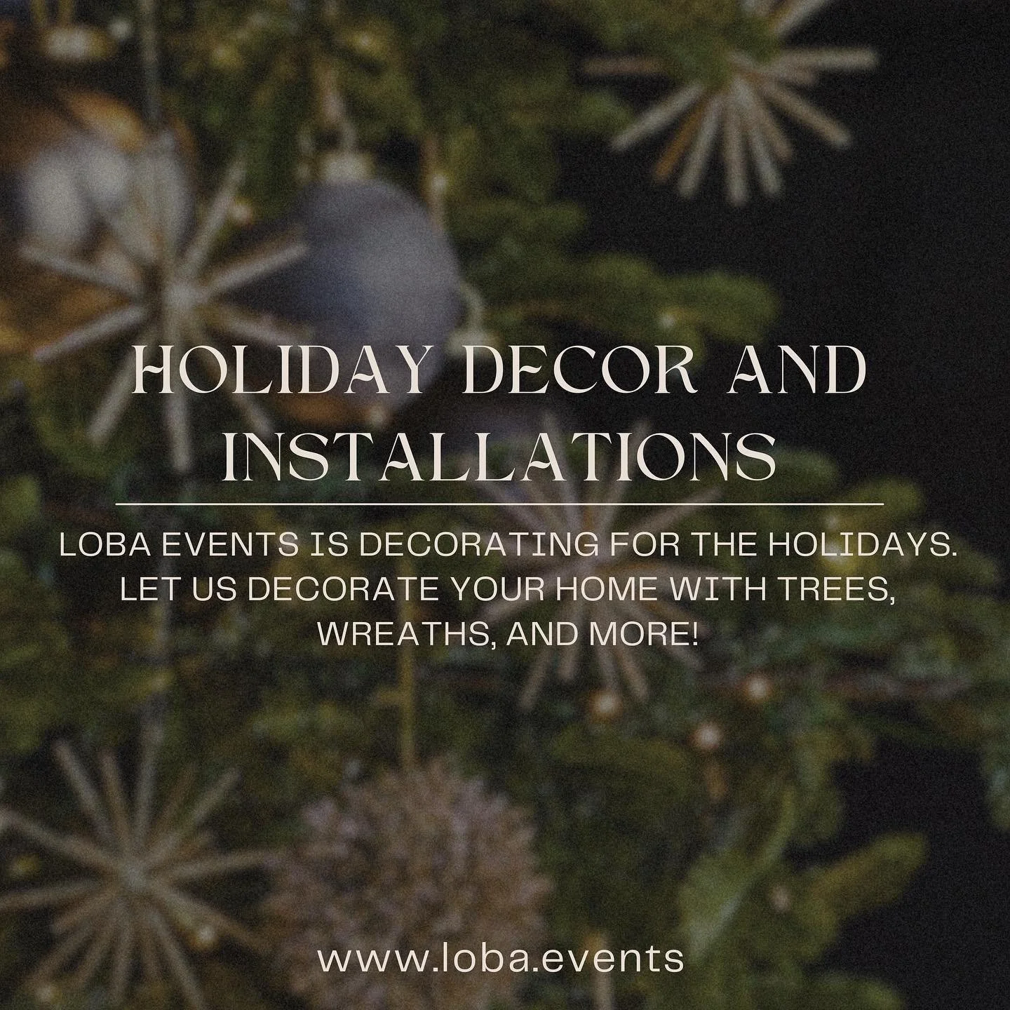 Looking for one of Santa&rsquo;s helpers to help you with last minute holiday decor? 
Well it&rsquo;s a holiday miracle!✨ LOBA Events is decorating for the holidays this year. CHECK OUT OUR WEBSITE FOR MORE INFORMATION!🎄