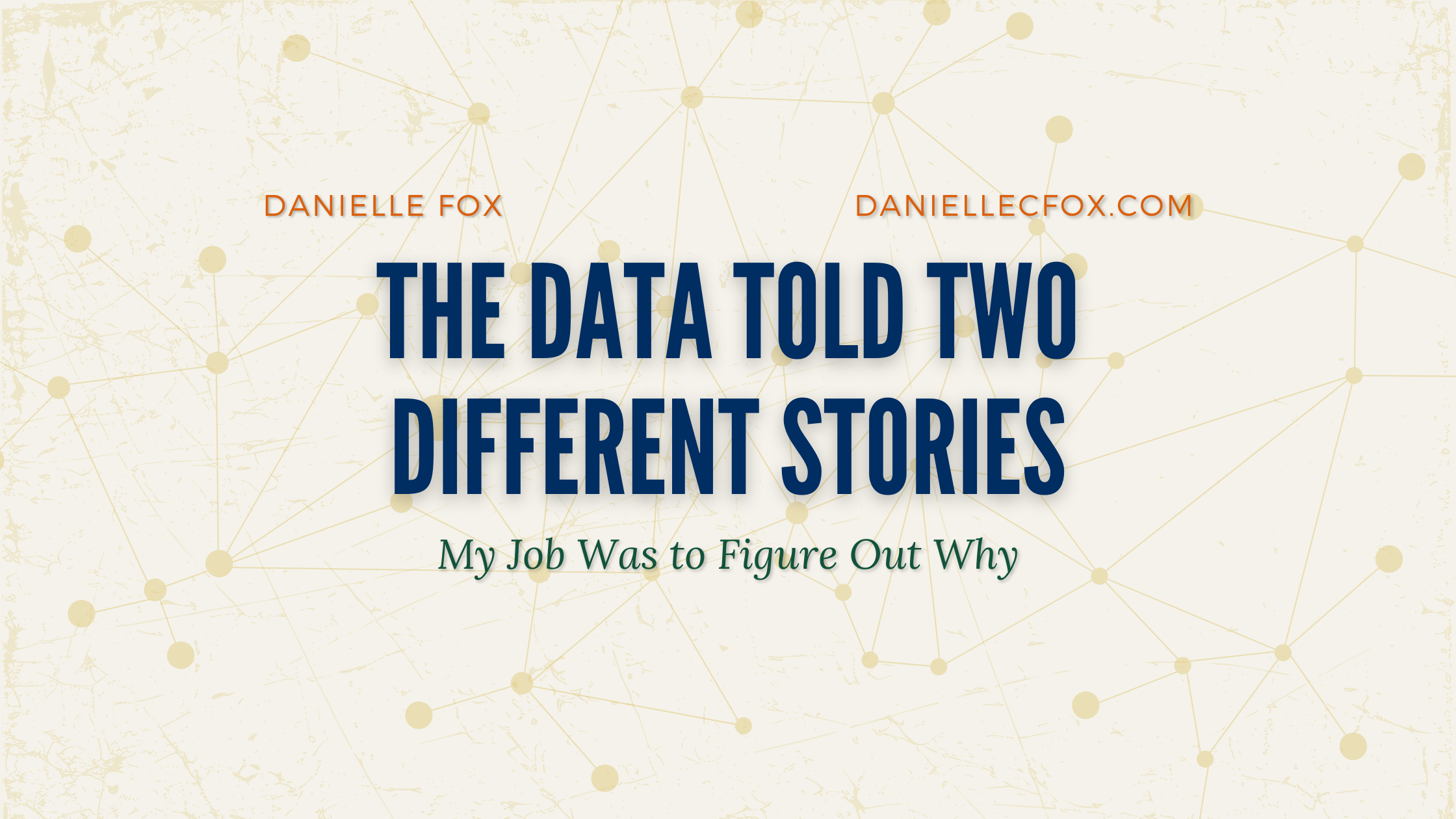 The Data Told Two Different Stories. My Job Was to Figure Out Why.