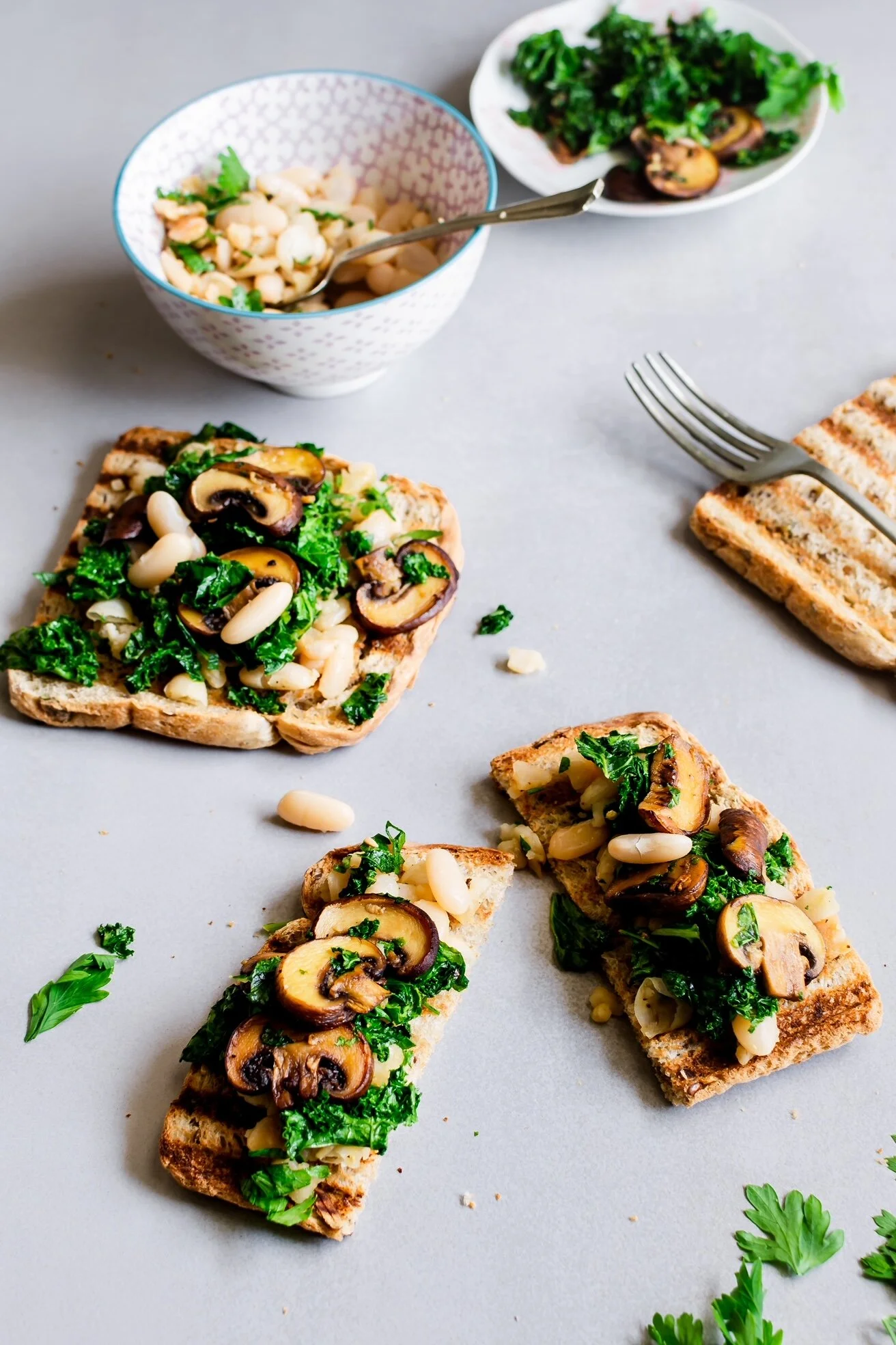 Kale and White Beans with Parmesan