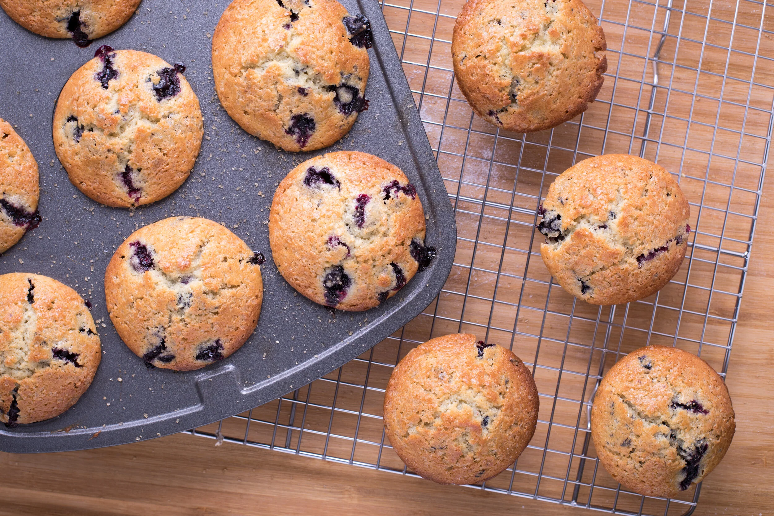 GF Banana Blueberry Muffins