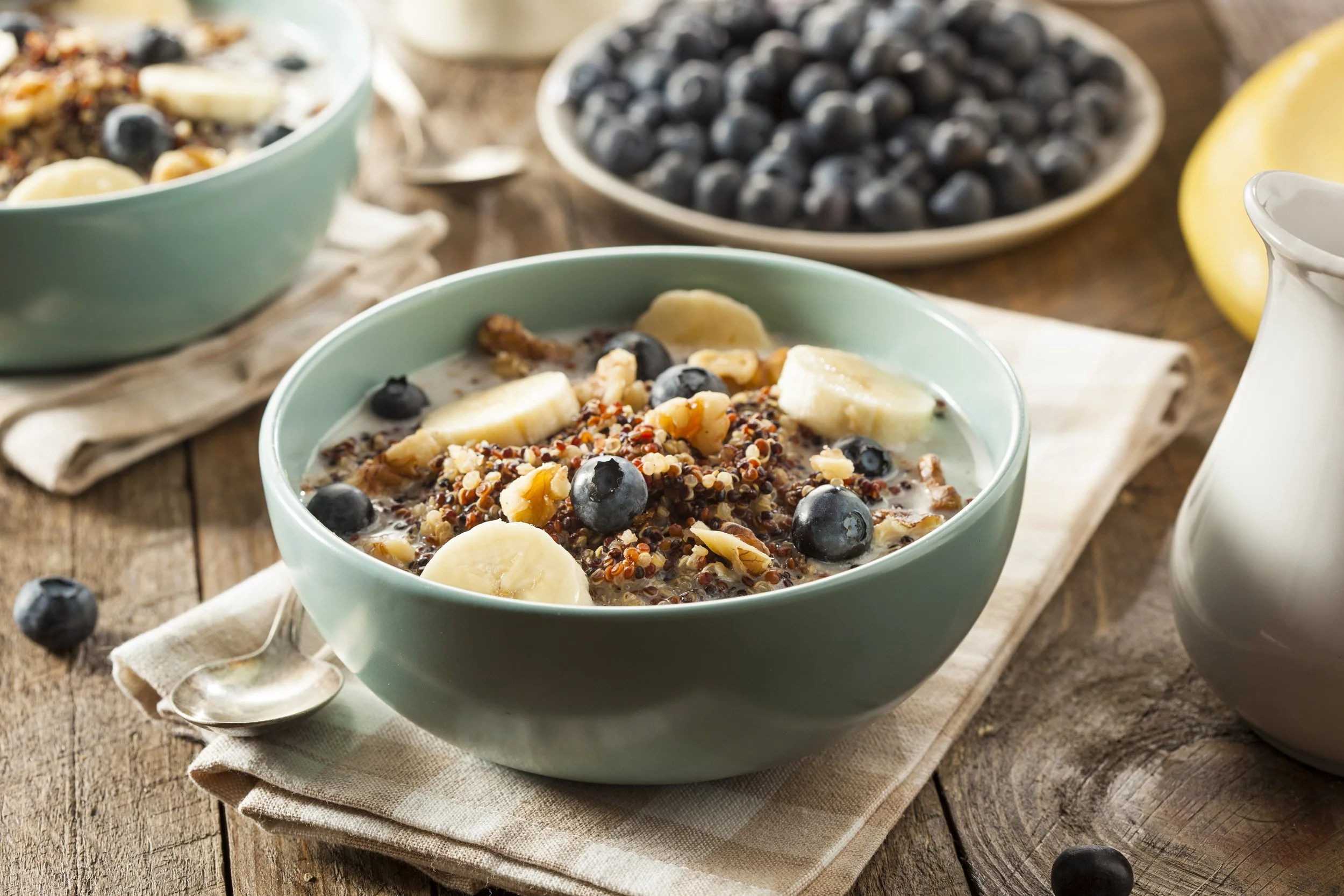 Morning Quinoa Recipe: Apples &amp; Cinnamon or Blueberries &amp; Bananas