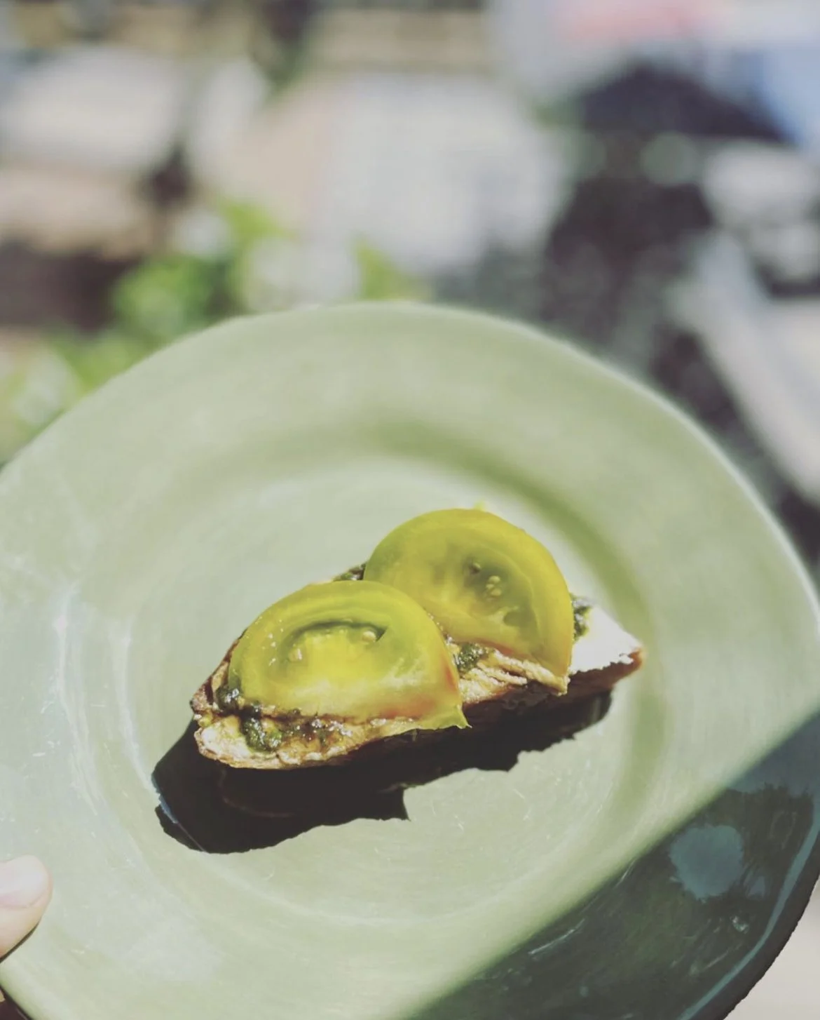 Pesto &amp; Whipped Ricotta Tomato Toast 