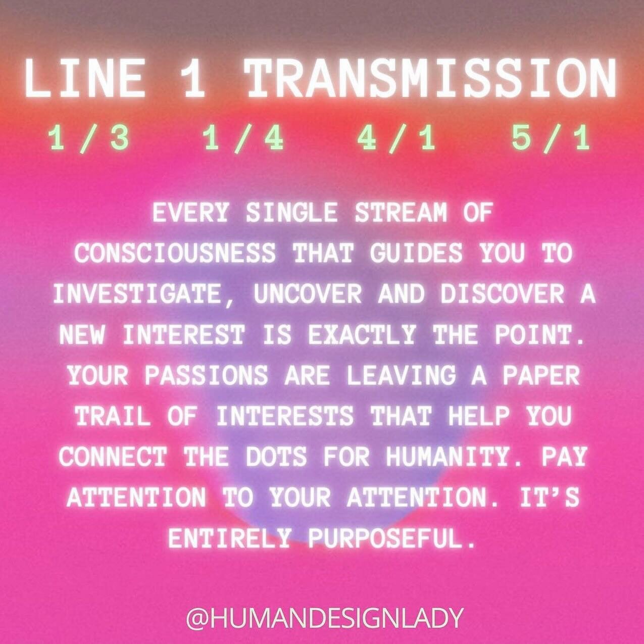 everything happens between the LINES.

and ya girl has a fire blazing within her about this &mdash;
about a new way human design gets to be more
EASEFUL
IMPACTFUL
TRANSFORMATIVE
EFFICIENT

when you know where you are in the lines&hellip;
within your 