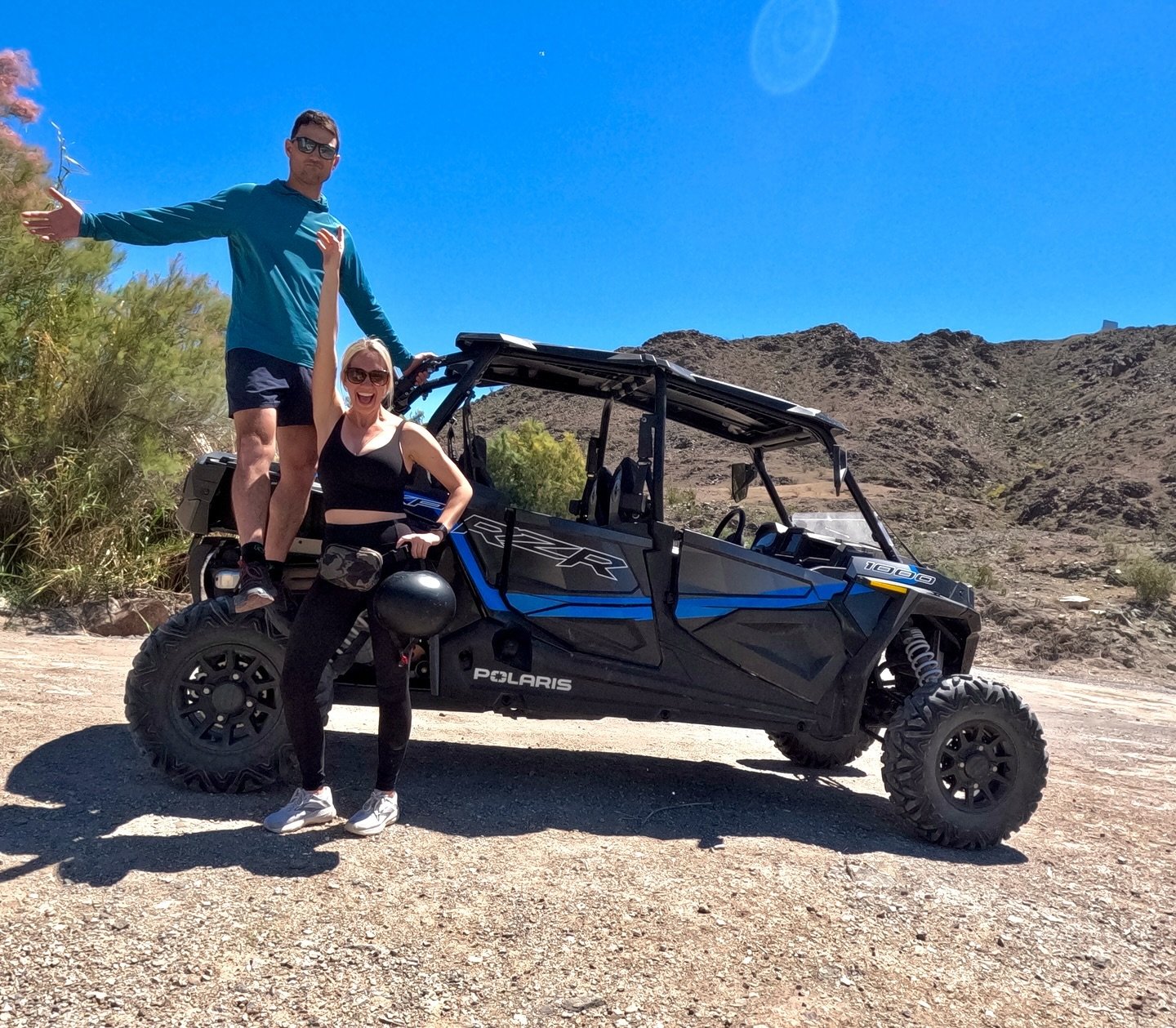 Tyler surprised Kari with a day of off-roading adventures! We see why all the snowbirds come here with their ATV&rsquo;s. It&rsquo;s  a fun way to get out and enjoy the desert foothills. 
Another item checked off our AZ bucket list. Trying to get in 