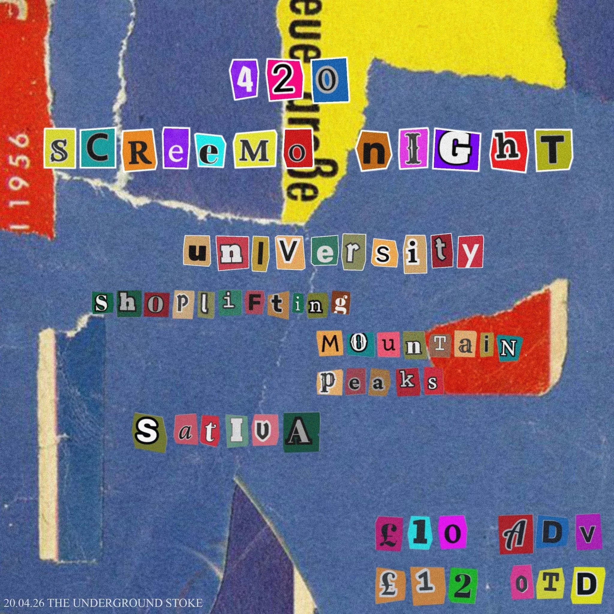 UNIVERSITY | 420 SCREEMO NIGHT 