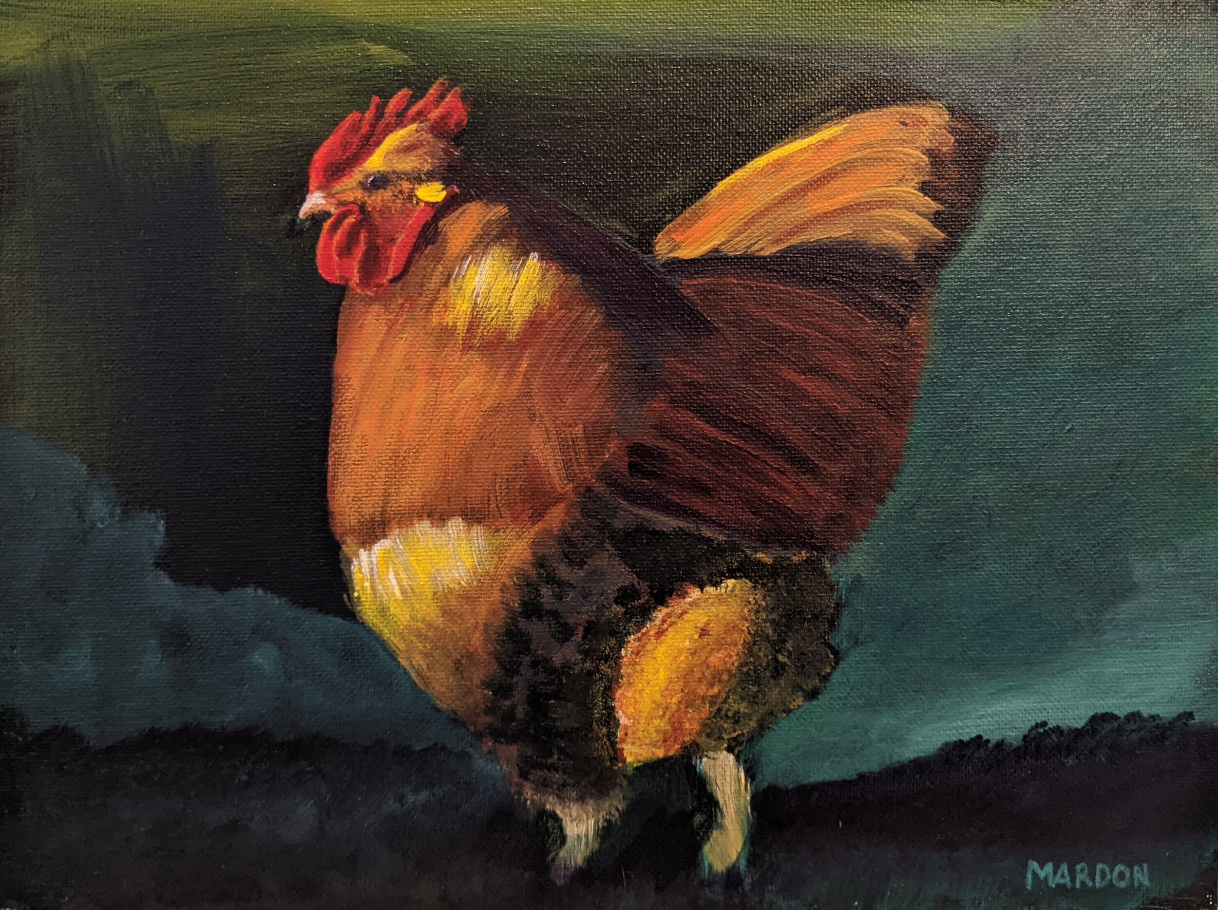 Rooster Colossus (Unframed Panel)