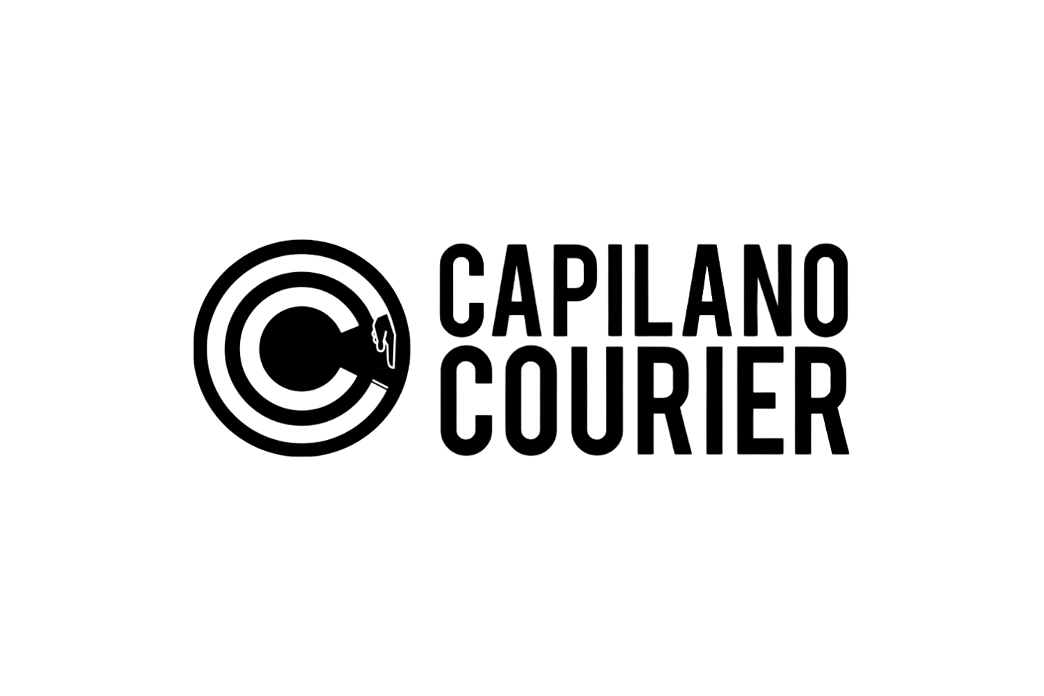 The logo of Capilano Courier, featuring a circular 'C' with radiating lines, next to the text 'Capilano Courier'.