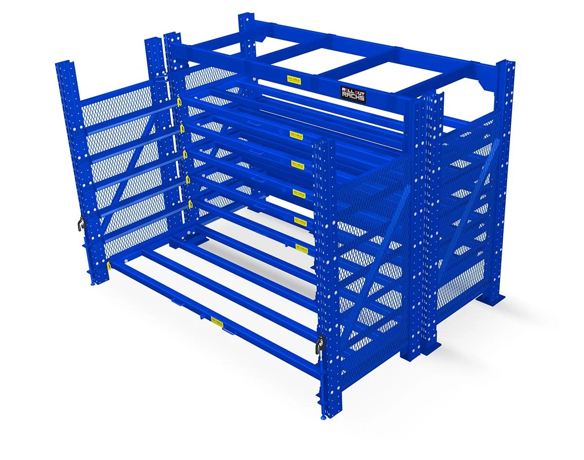 Roll-Out Sheet Rack — Waymarc | Racking, Shelving & Industrial Supplies