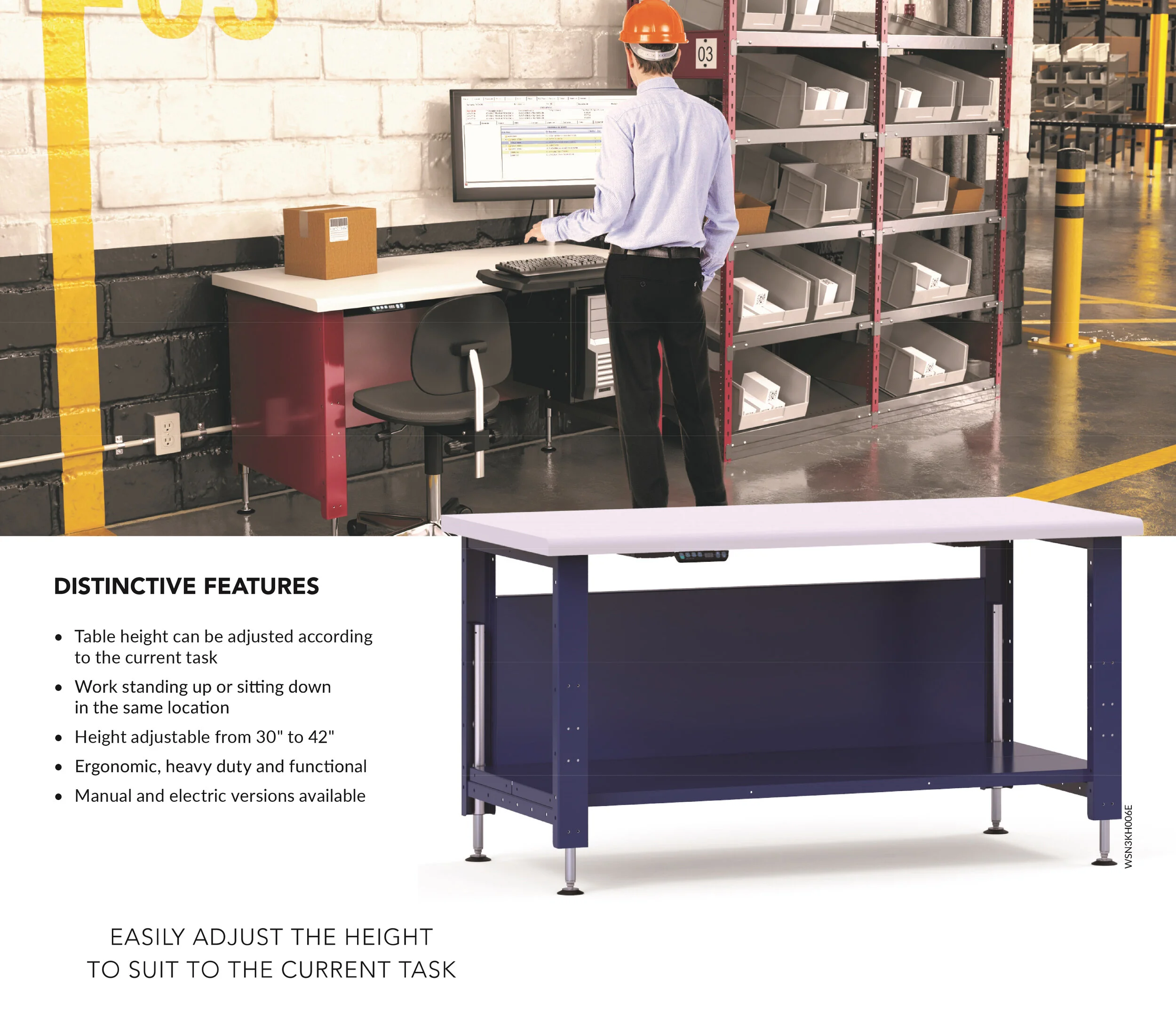 Adjustable Workbenches — Waymarc | Racking, Shelving & Industrial Supplies