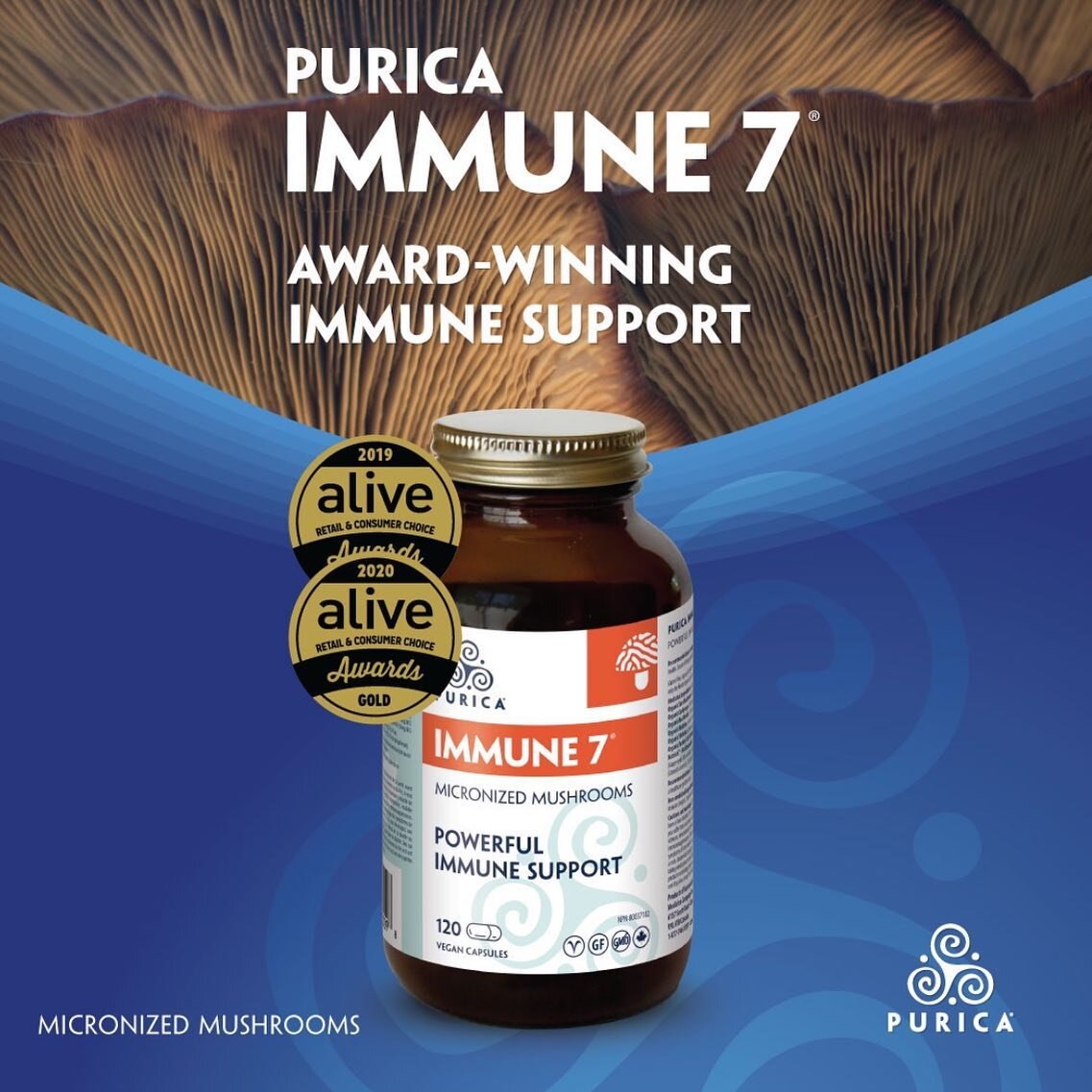 Looking for some Immune Support this winter? @puricawellness Immune 7 award winning immunomodulating formula is one of our top recommendations! Find out more on purica.com - In-stock at Lynn&rsquo;s Vitamin Gallery!