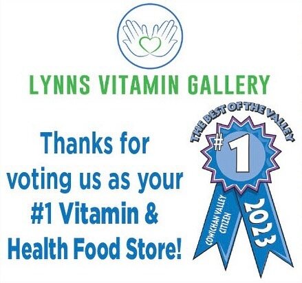 We couldn&rsquo;t be happier! Voted by our community as your Number 1 Vitamin and Health Food Store in the Valley! 🥇THANK YOU!