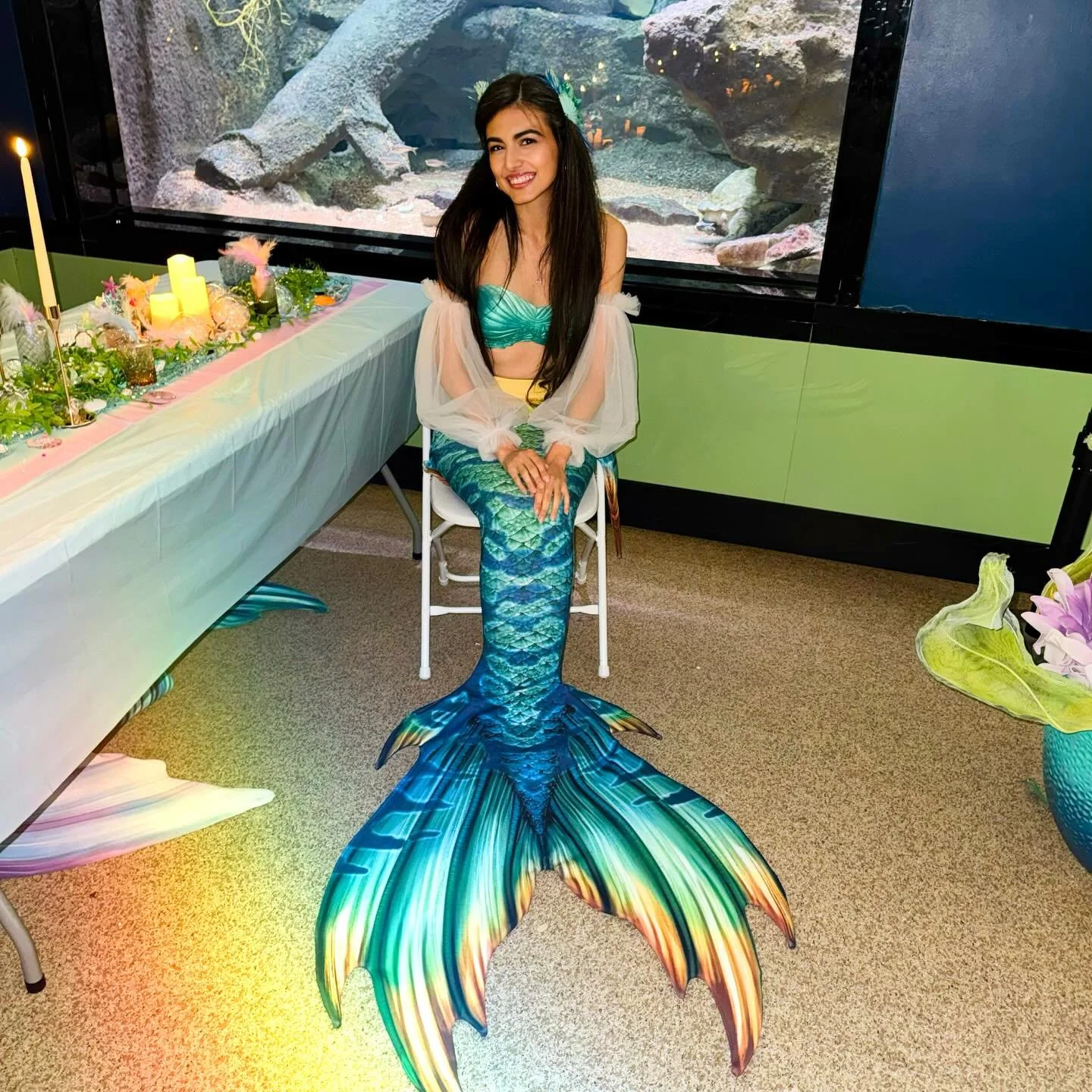 On St. Paddy&rsquo;s Day, may your heart be lucky, your dreams be golden, and your mermaid spirit shimmer like the sea. 🍀🧜&zwj;♀️

The mermaids from @mermaiddreamschool had such a wonderful weekend at the @childrensaquarium 💚✨ We&rsquo;re so grate