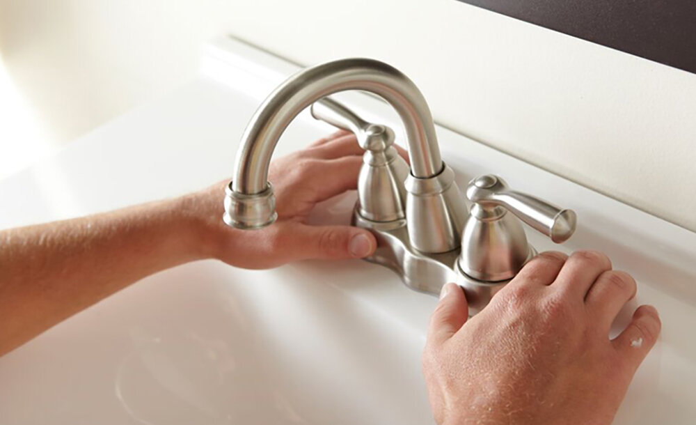 How To Install A Bathroom Faucet, Do You Caulk Around Bathtub Faucet
