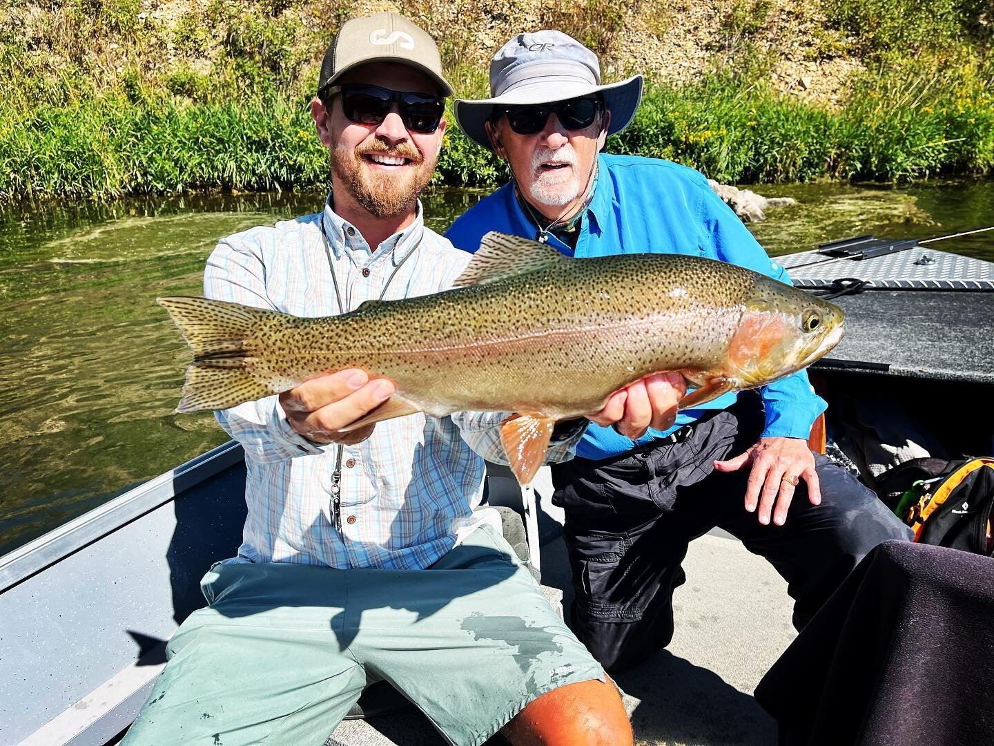 Stew with a dandy. Caught it in a riffle. #flyfishing