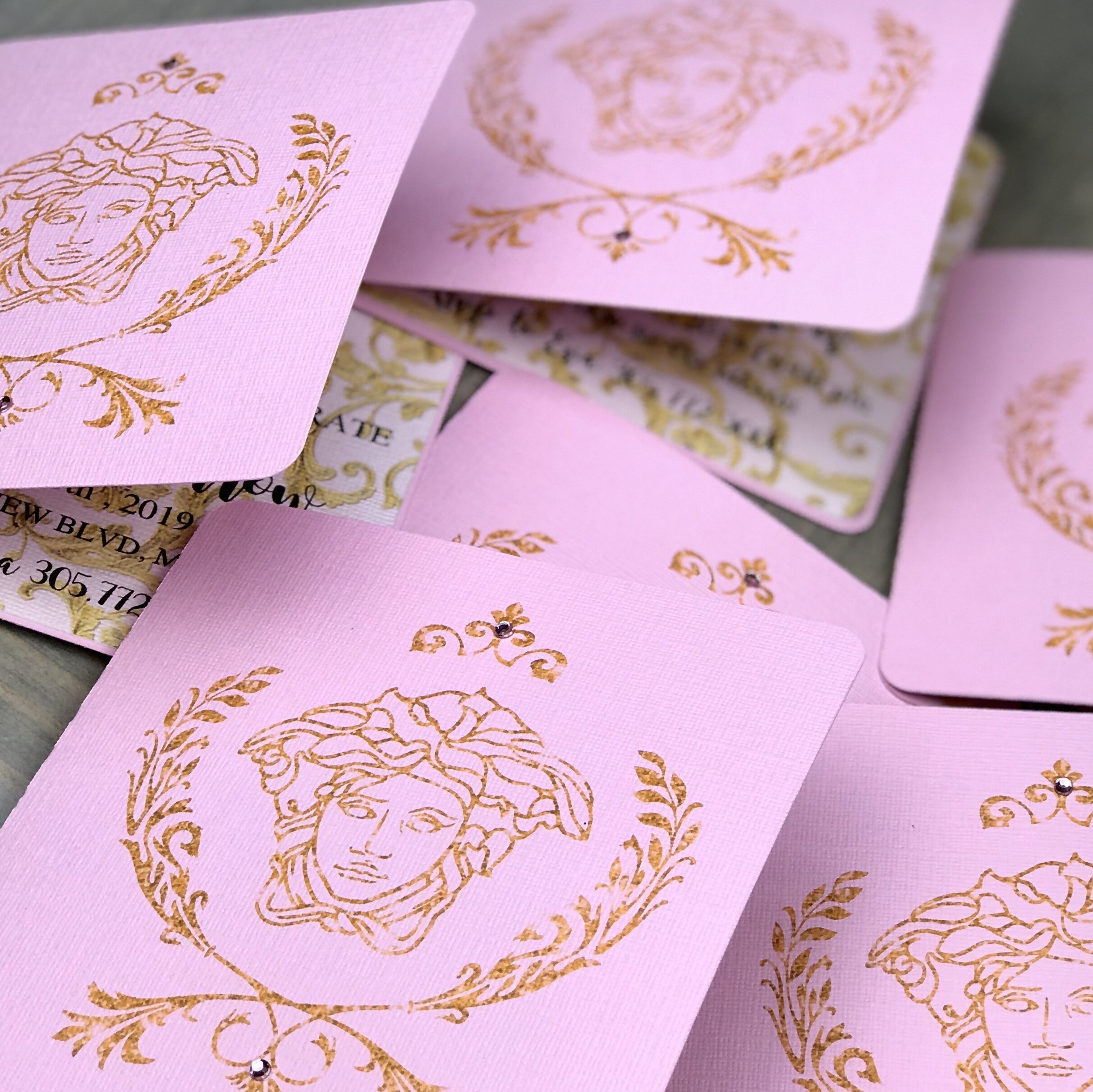 Versace Inspired Invitations — Luxury Party Items