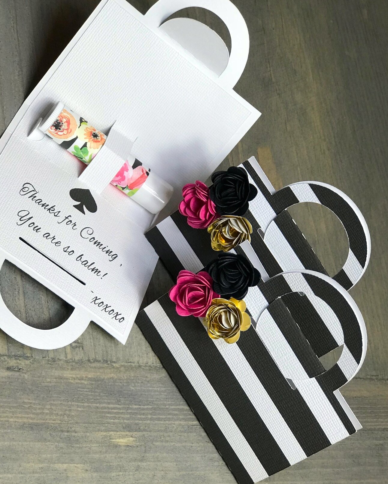 Kate Spade Lip Balm Flower Favors — Luxury Party Items