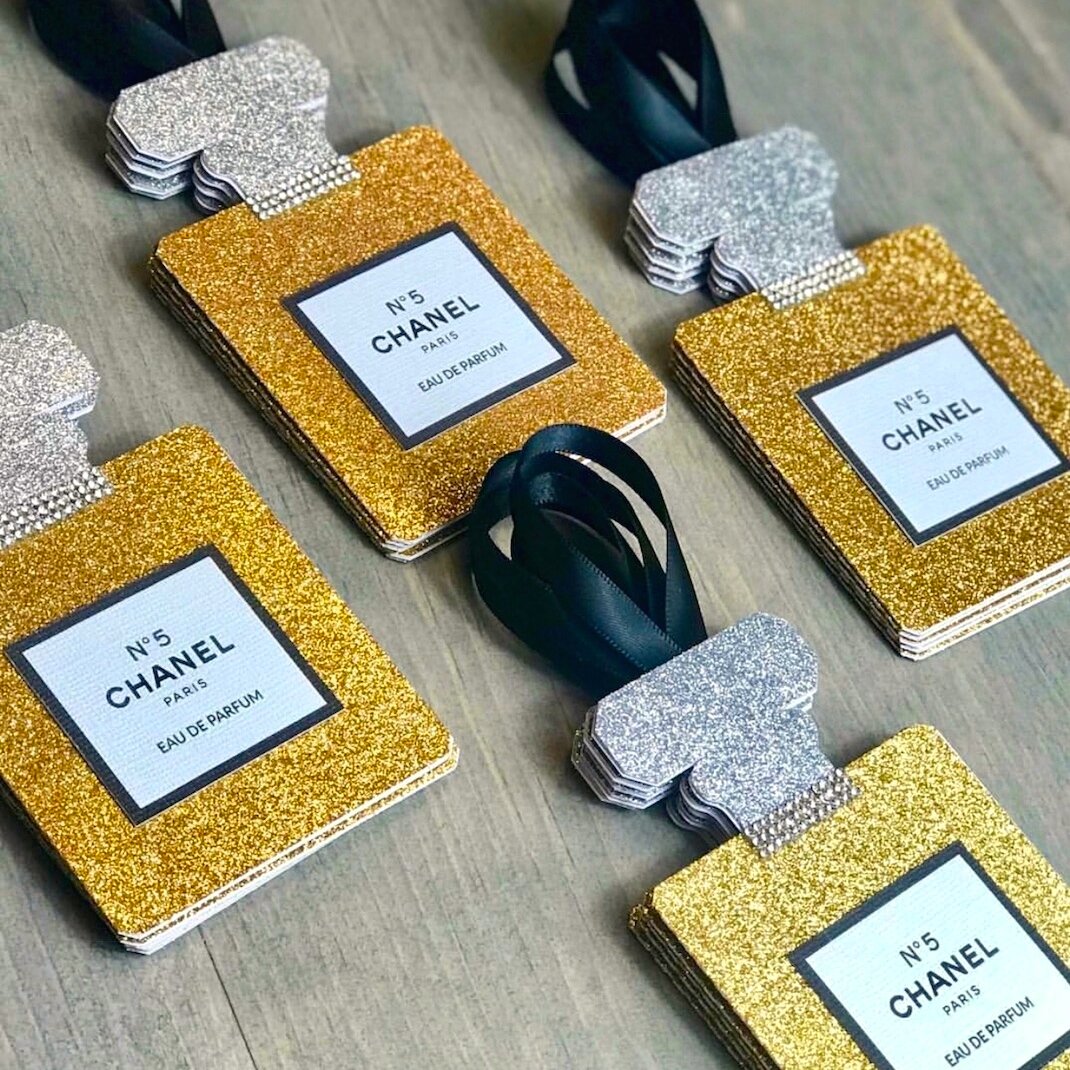 Chanel Perfume Shaped Ornaments — Luxury Party Items