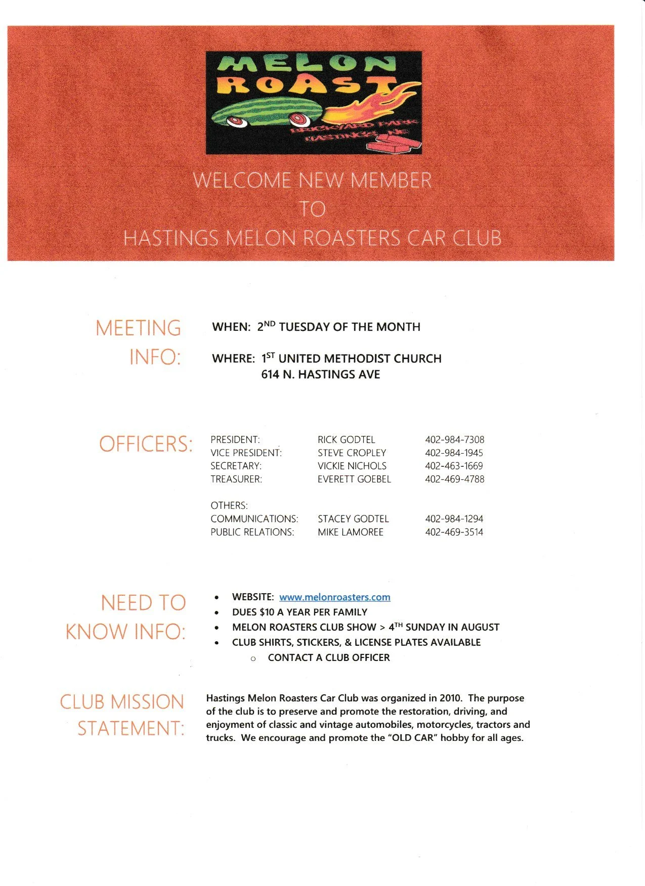 *New Member Information