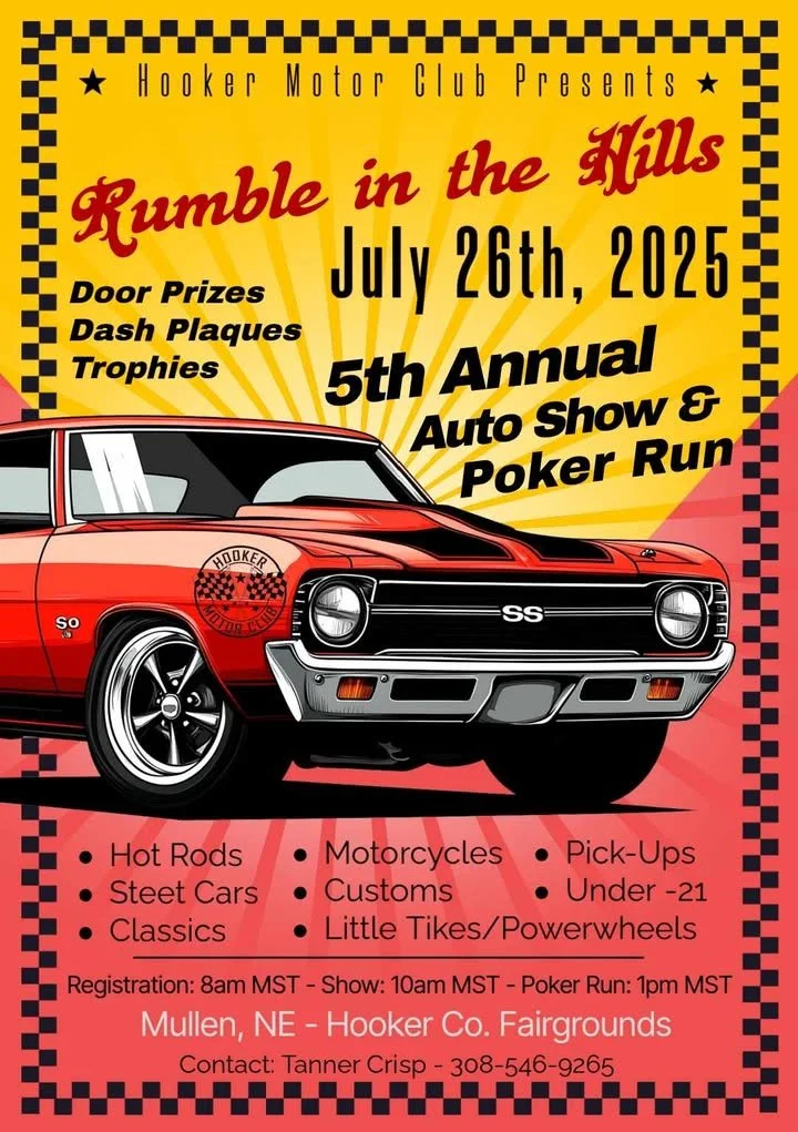 Rumble in the Hills - Auto Show & Poker Run - Mullen, NE