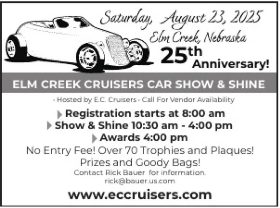 Elm Creek Cruisers Car Show - Elm Creek, NE