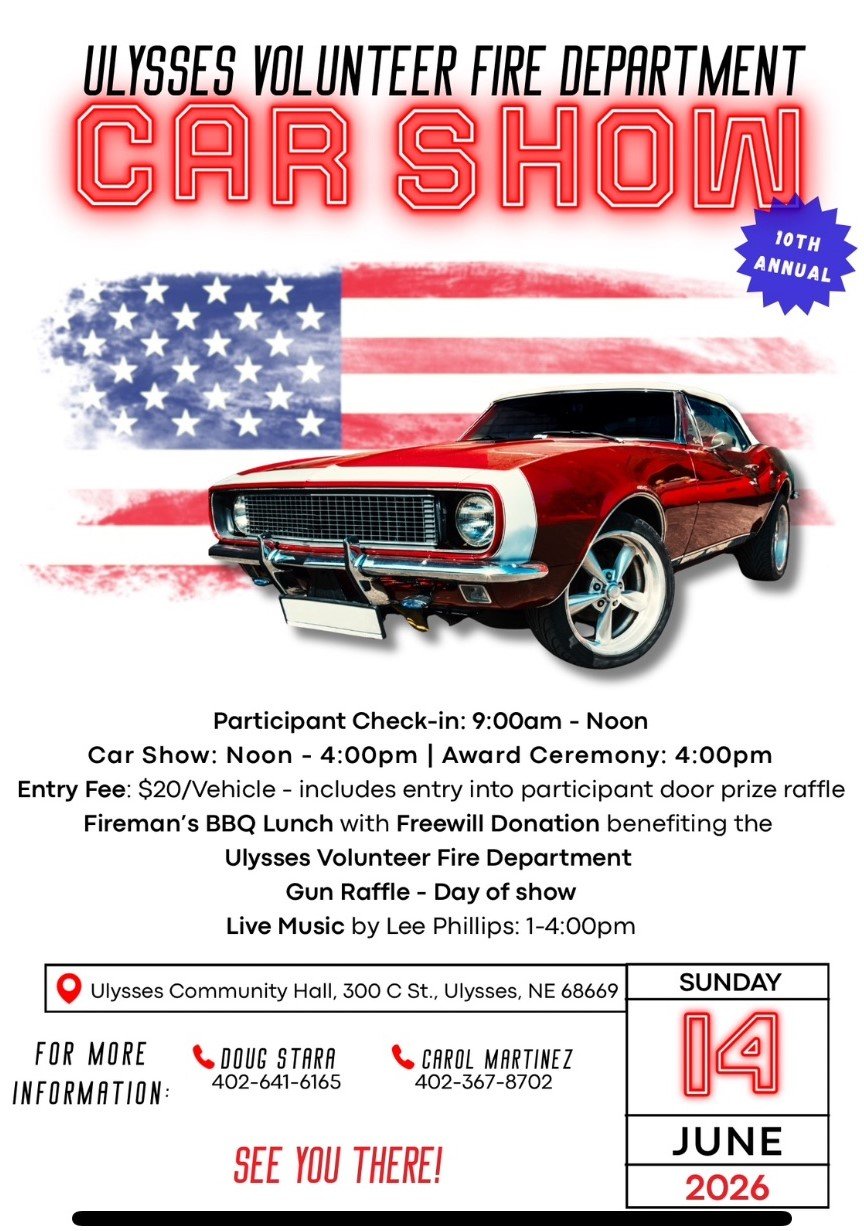 Ulysses Volunteer Fire Dept. Car Show