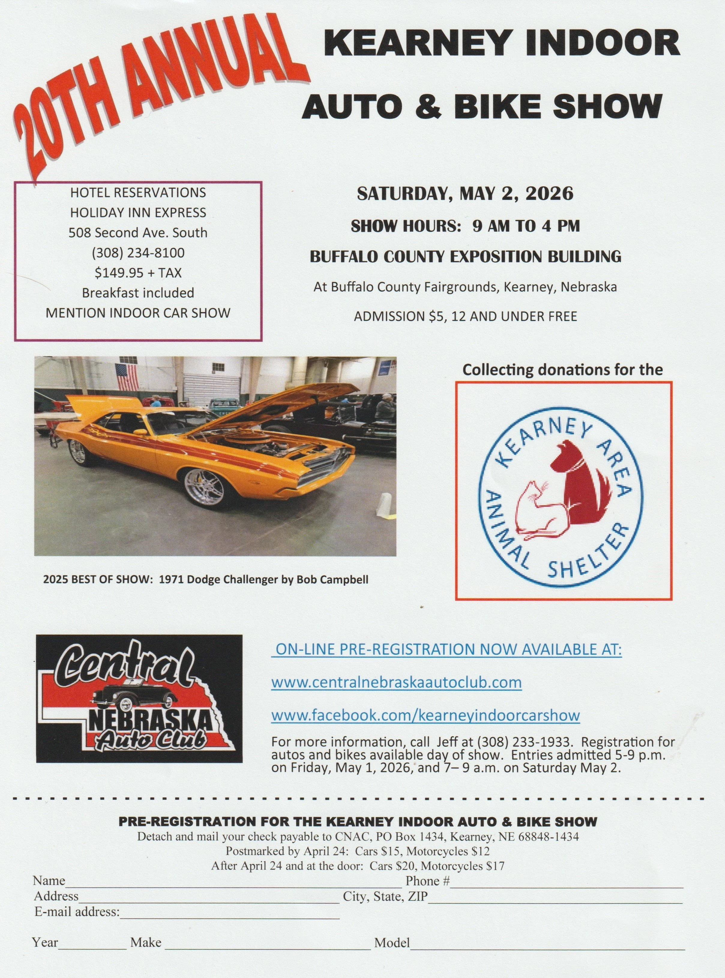 20th Annual Kearney Indoor Auto &amp; Bike Show