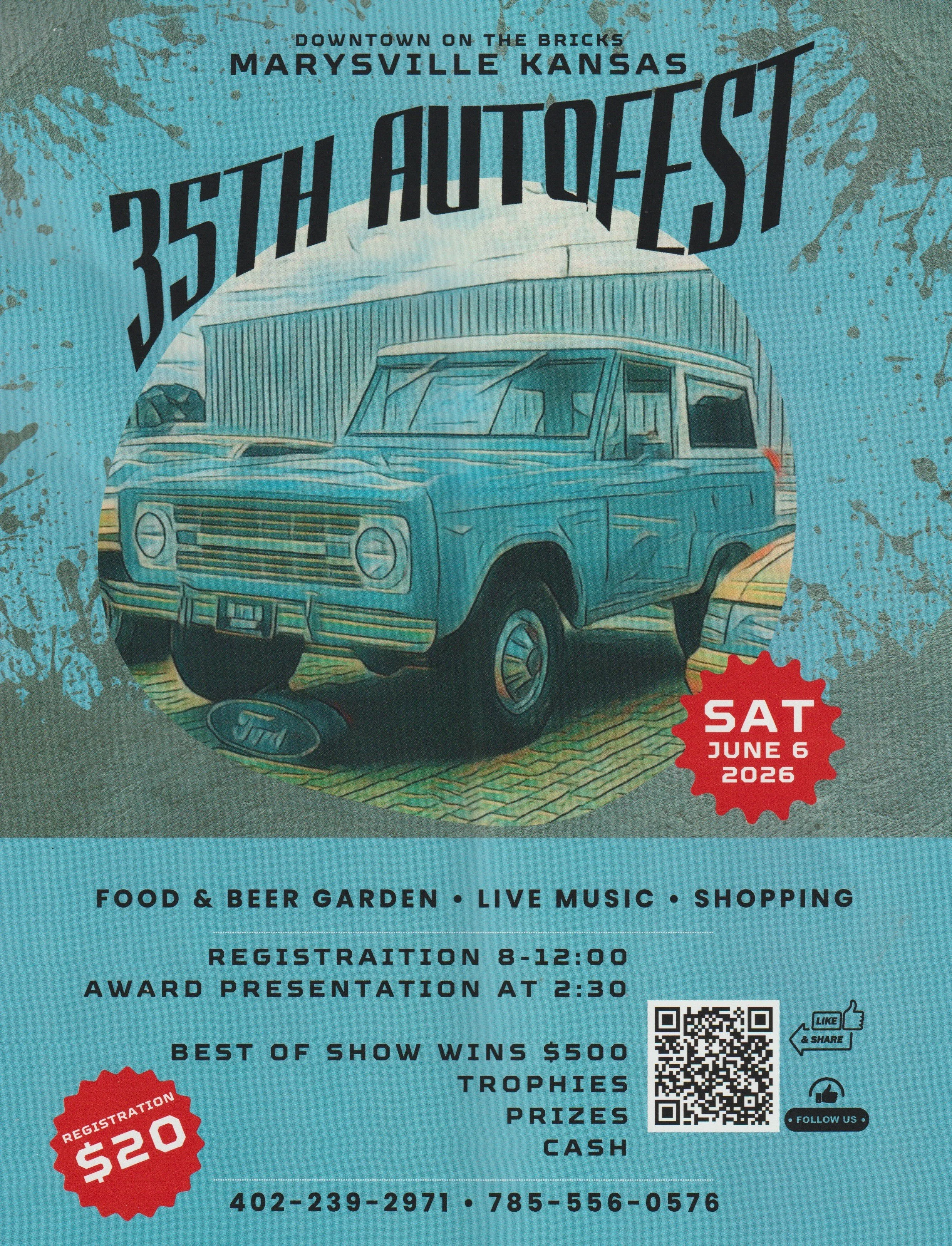 Marysville KS  -  Autofest  -  Downtown on the Bricks