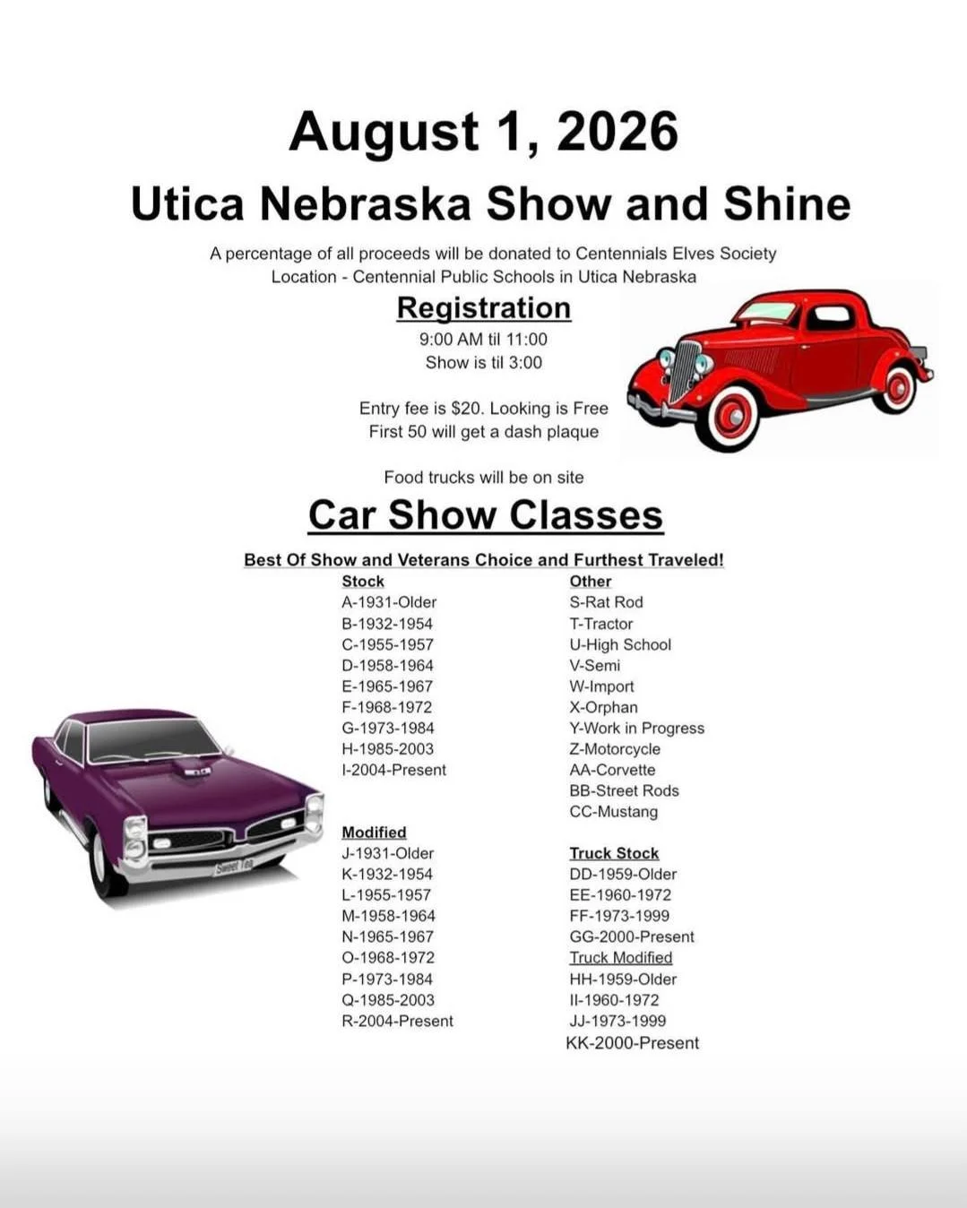 Utica, NE  -  All Vehicle Show