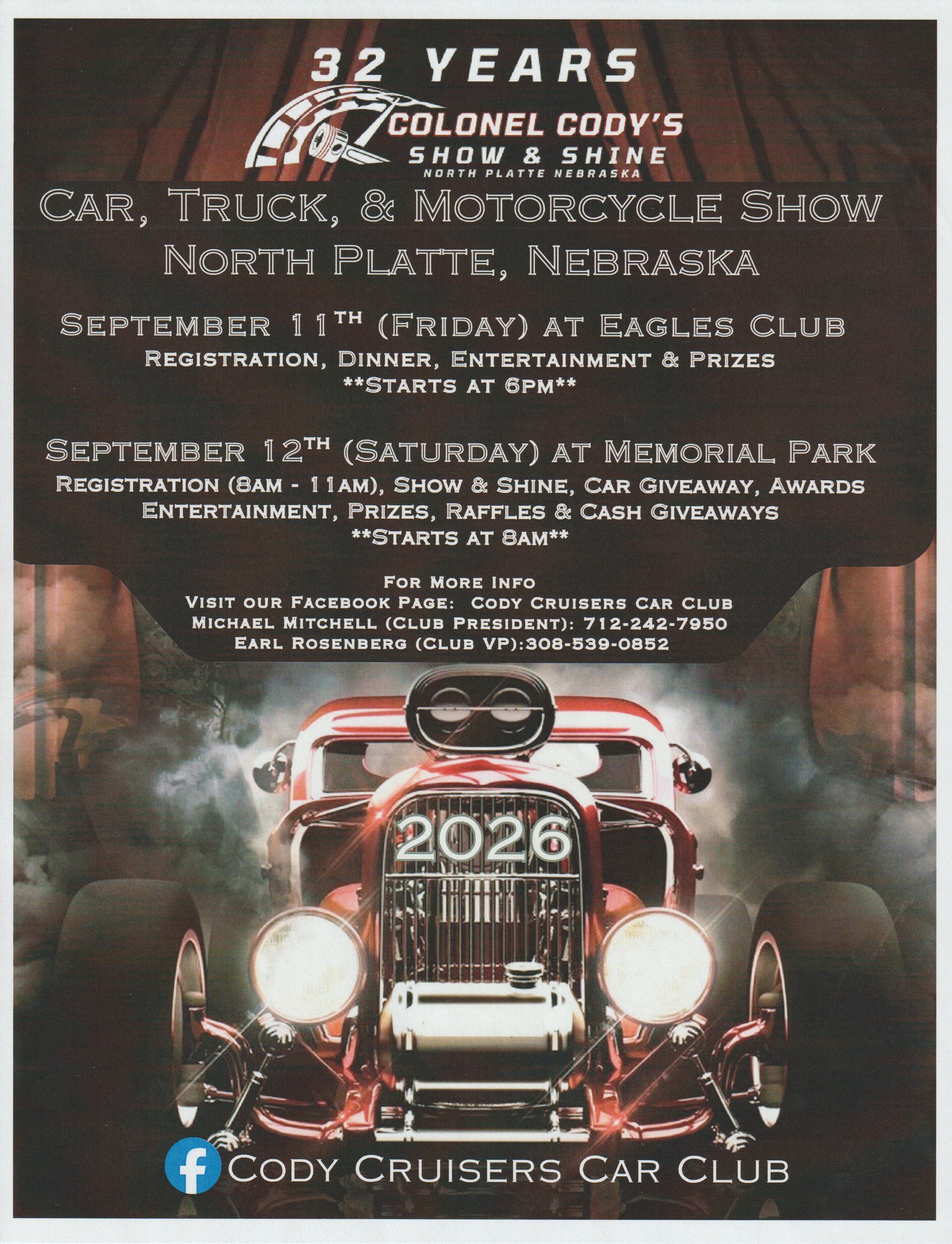 Colonel Cody's - Car, Truck, Motorcycle Show - North Platte, NE
