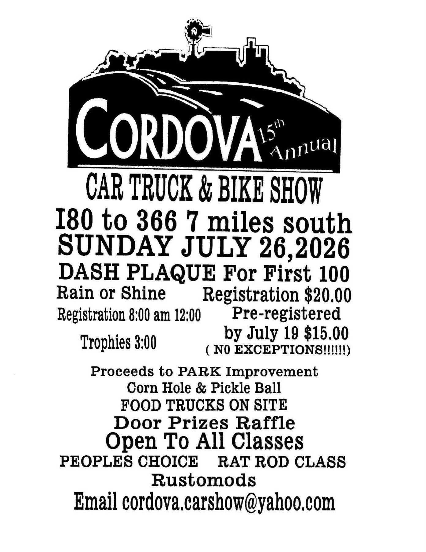 Cordova 15th Annual Car Show
