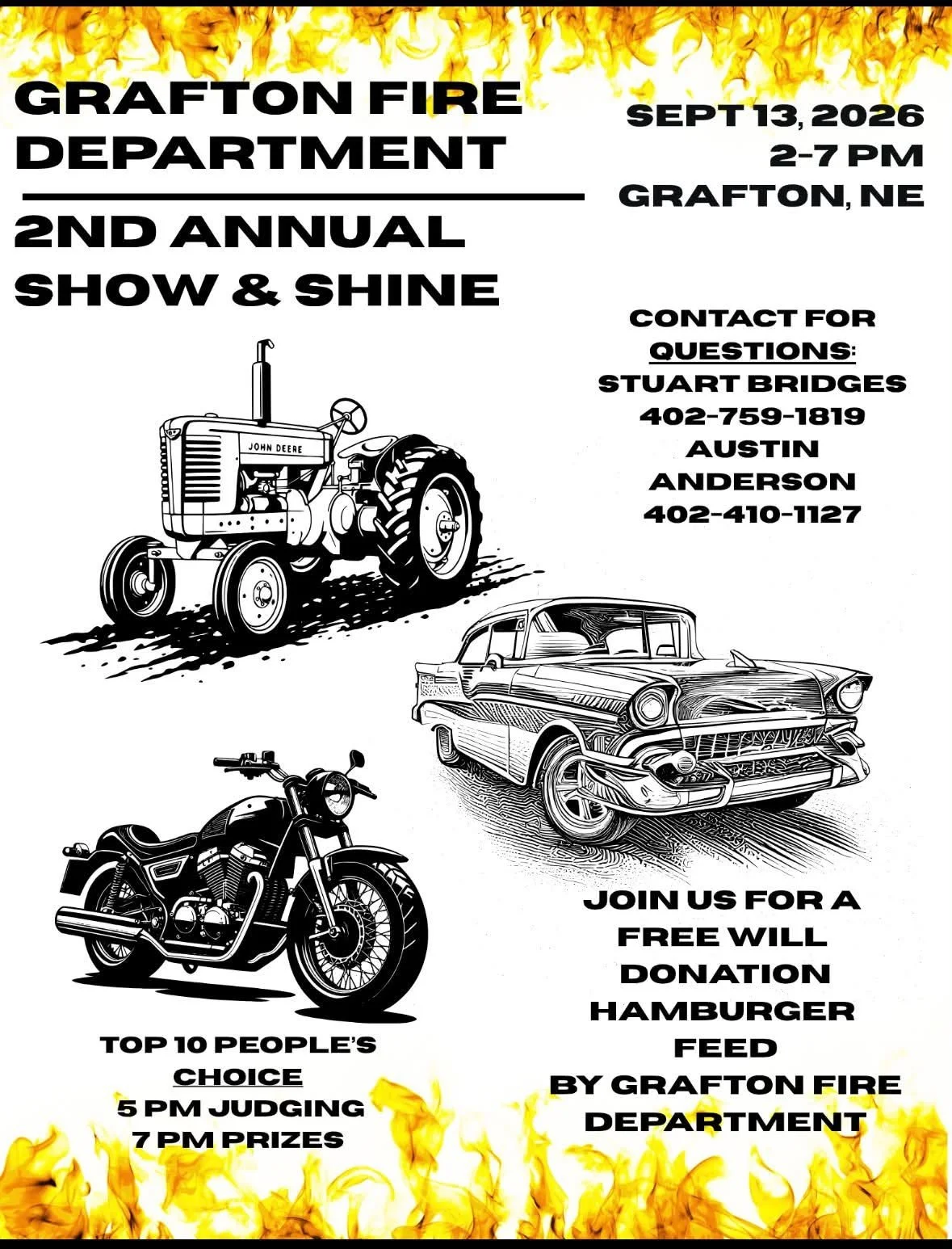 Grafton, NE Fire Dept - Show &amp; Shine