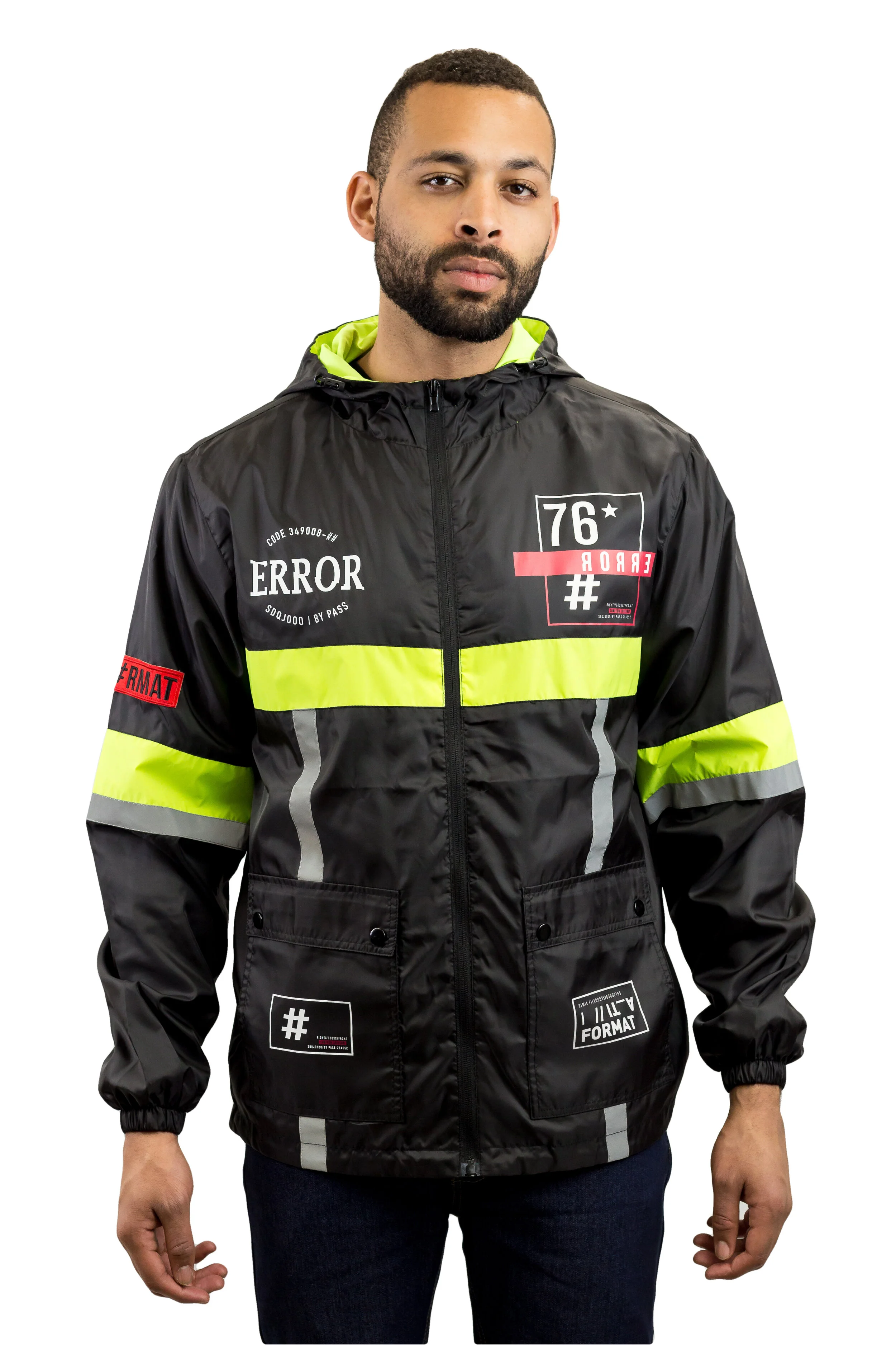 windbreaker reflective jacket