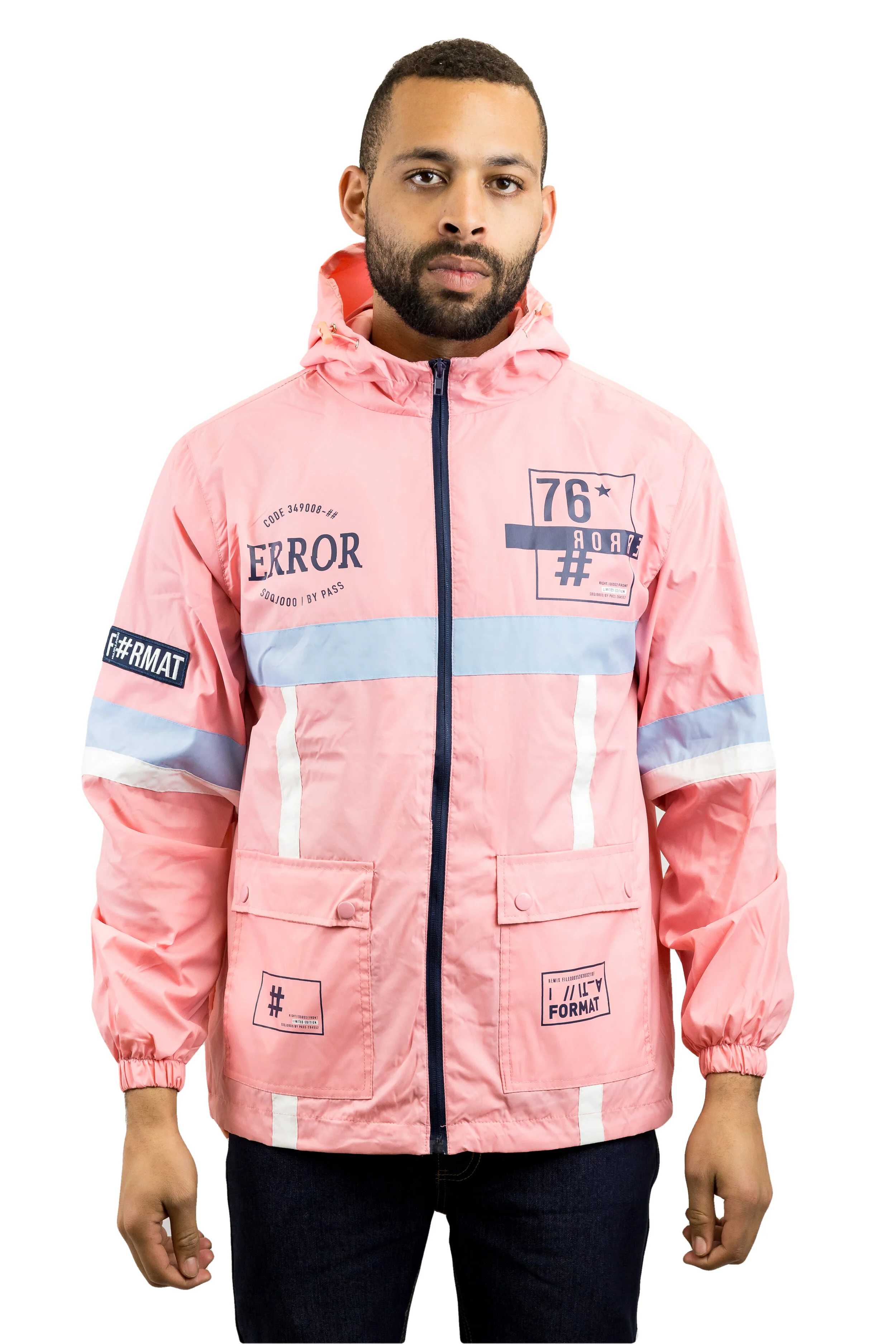 pink windbreaker
