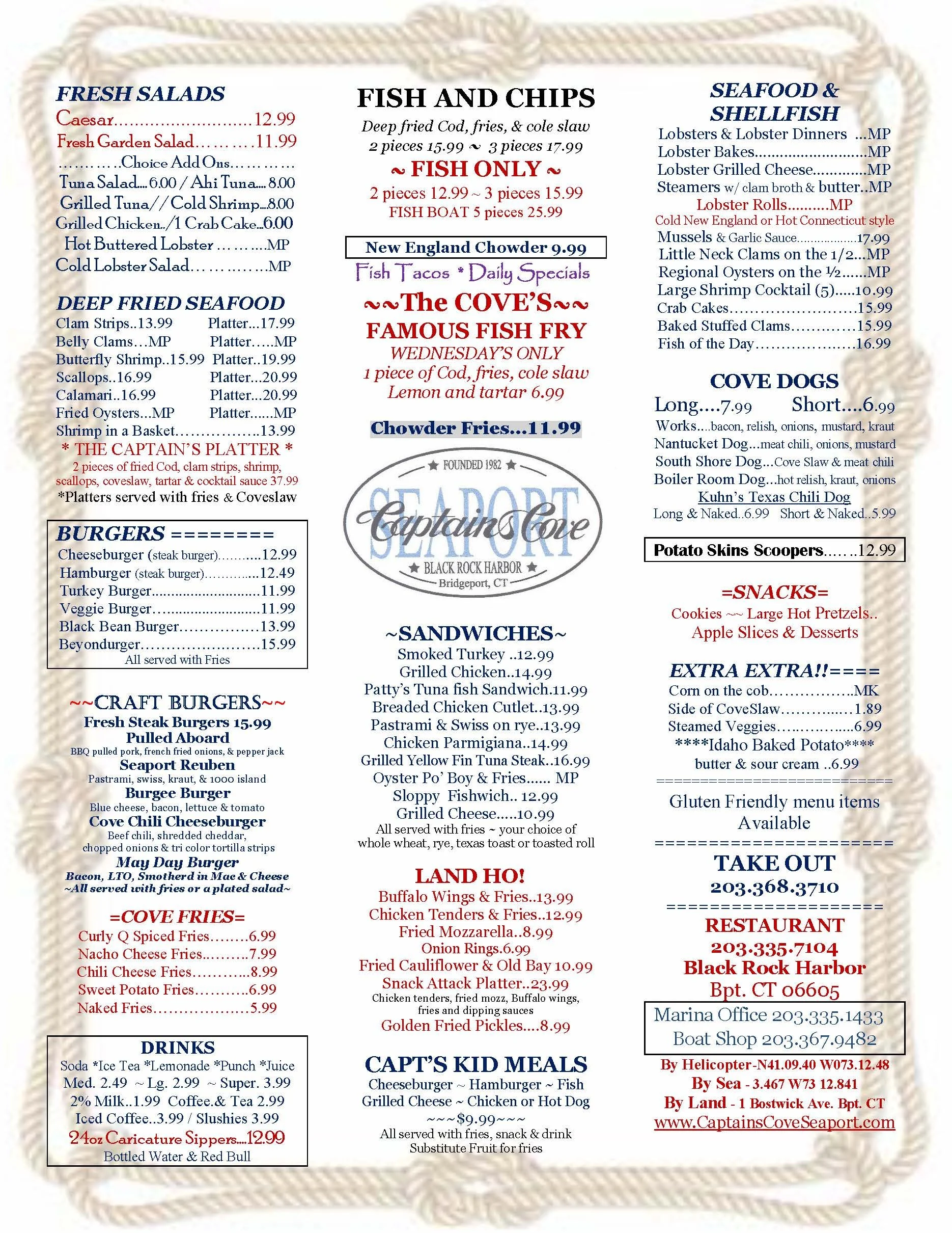 Restaurant — Captain's Cove Seaport