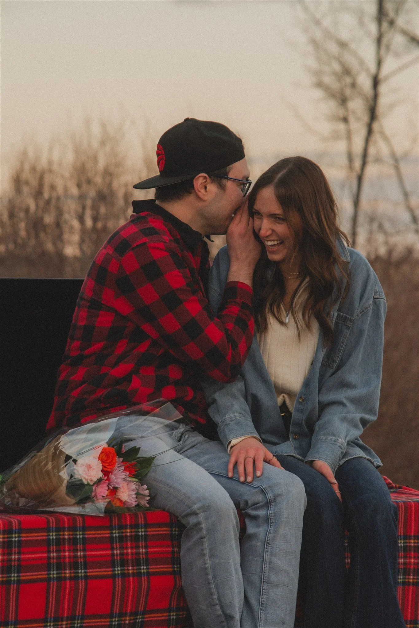stranger session truck bed whispers with flowers