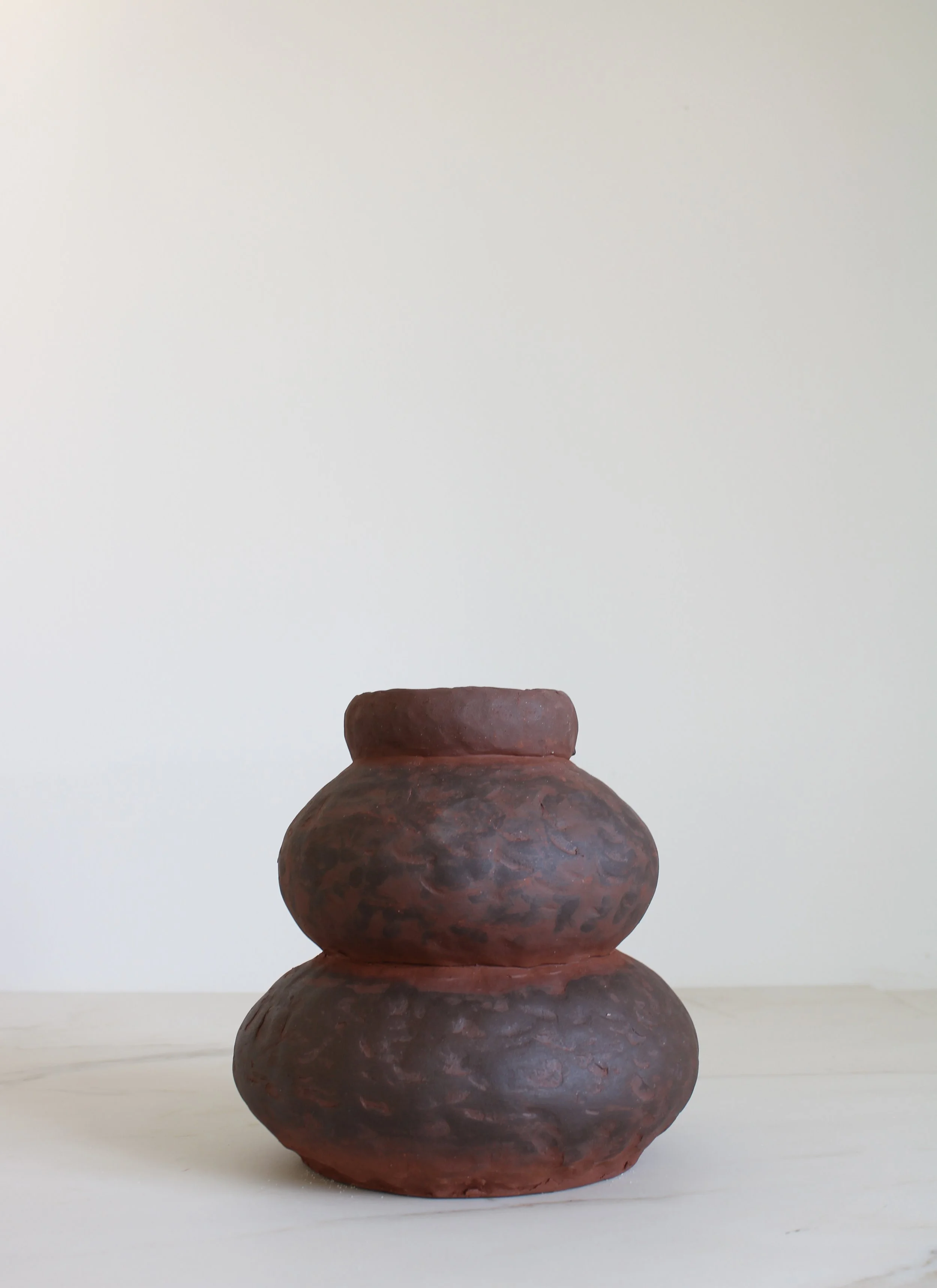 Brown Stoneware Double Curve